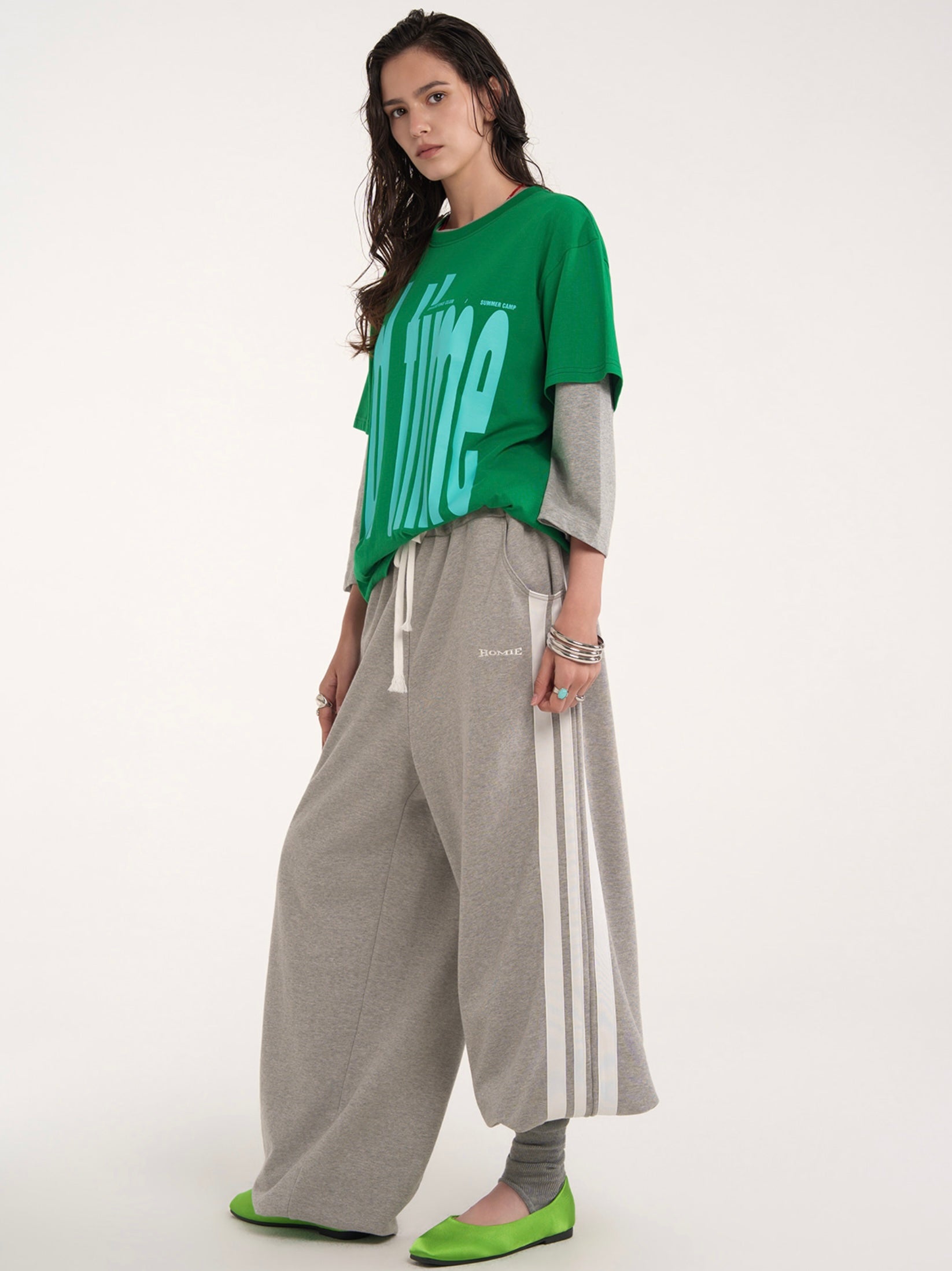 【ESC STUDIO】Homie 3-stripe sweat pants