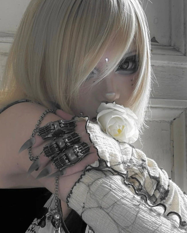 【IIIMIII】Silver Cyber-Armor Ring
