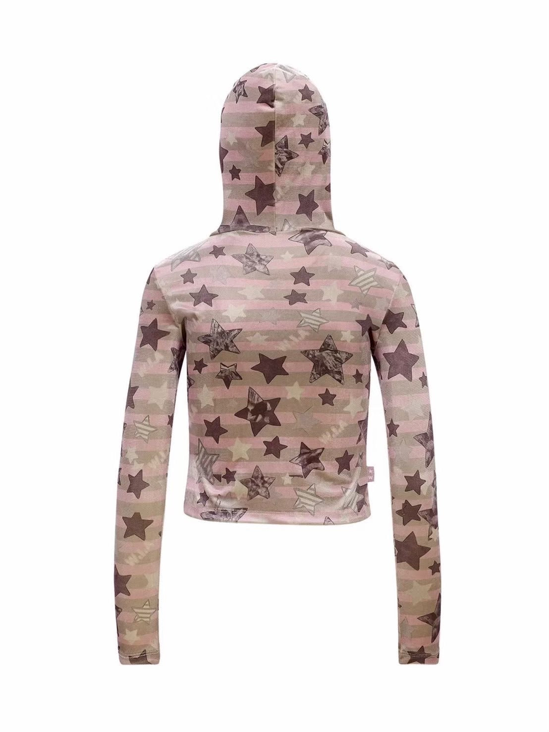 【W.I.A】SMASHED VELOUR HOODIE TOP