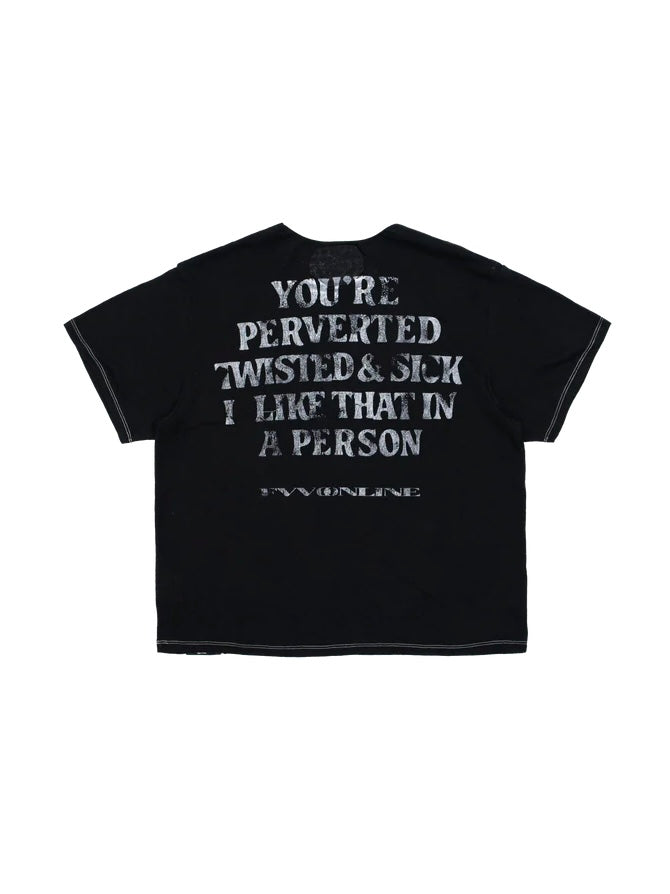 【F.V.V.O】Parody Graphic Ringer Tee