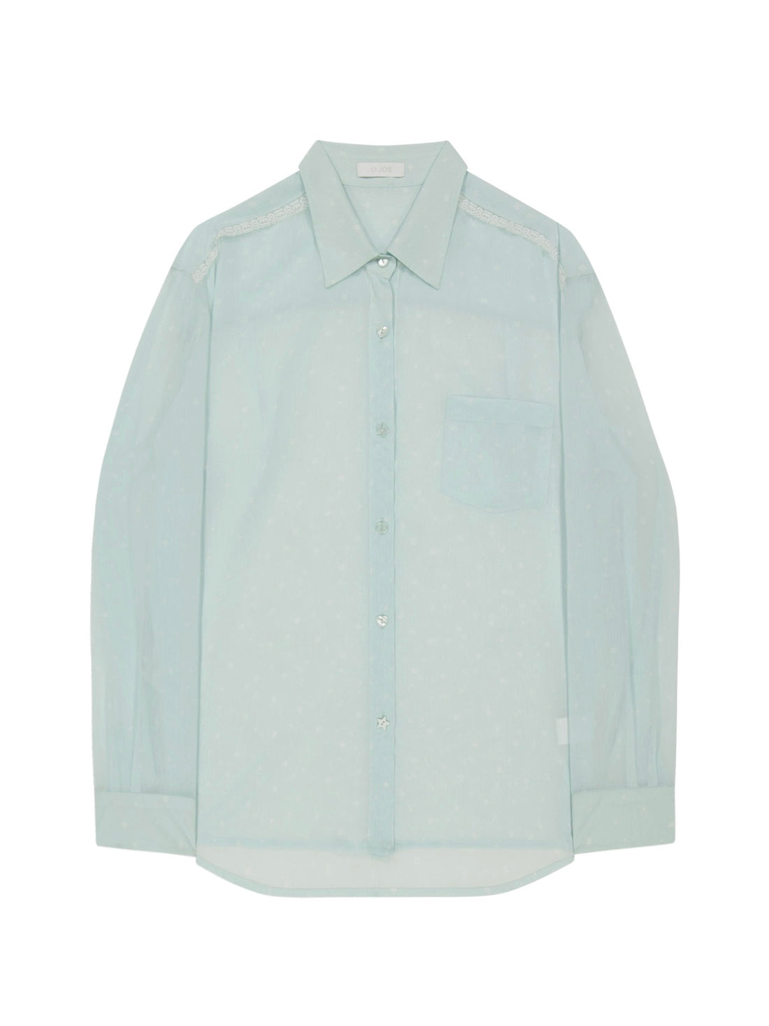 【OJOS】Graphic Sheer Shirts
