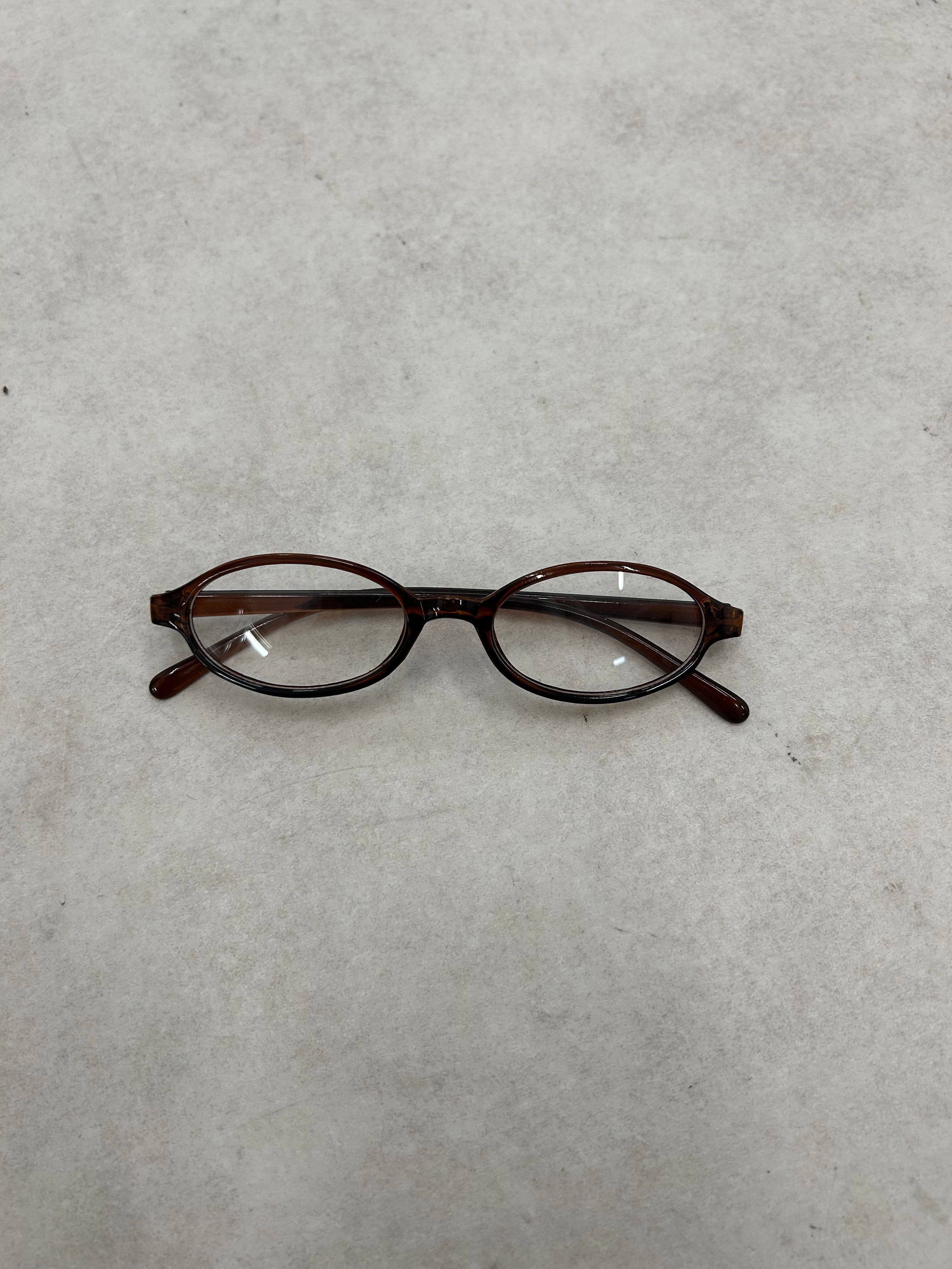 5/29 20:00発売 国際配送【Nerd out XU】color oval retro glasses (3color)