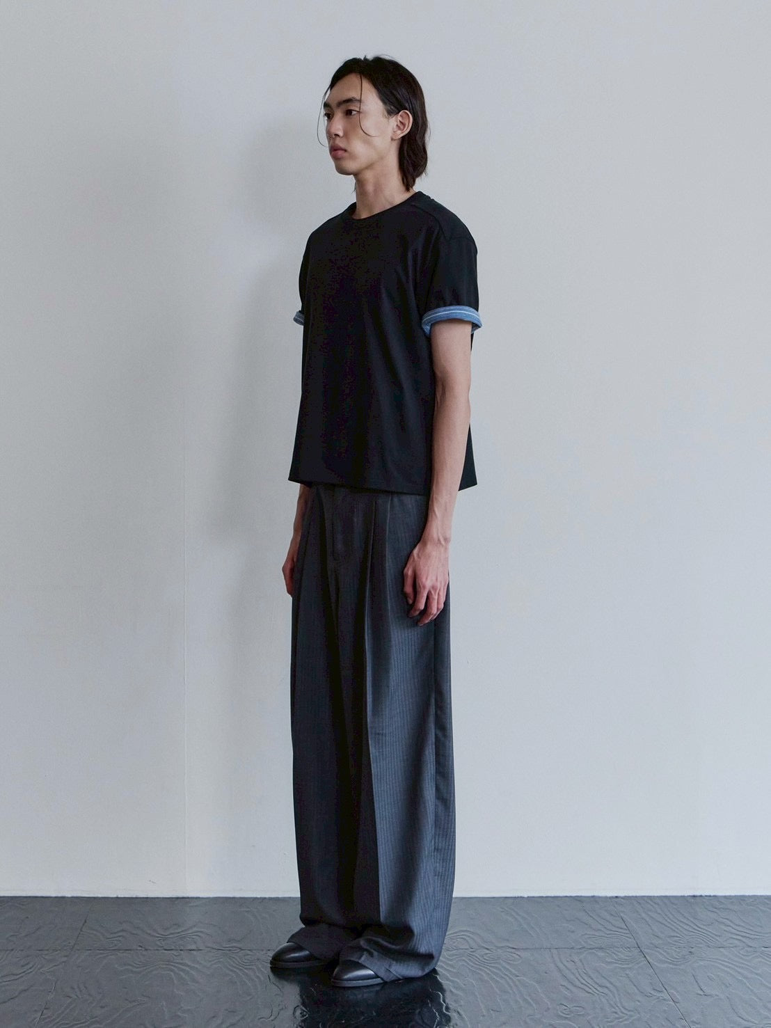 【Waviness】Stripe Layered T-shirts