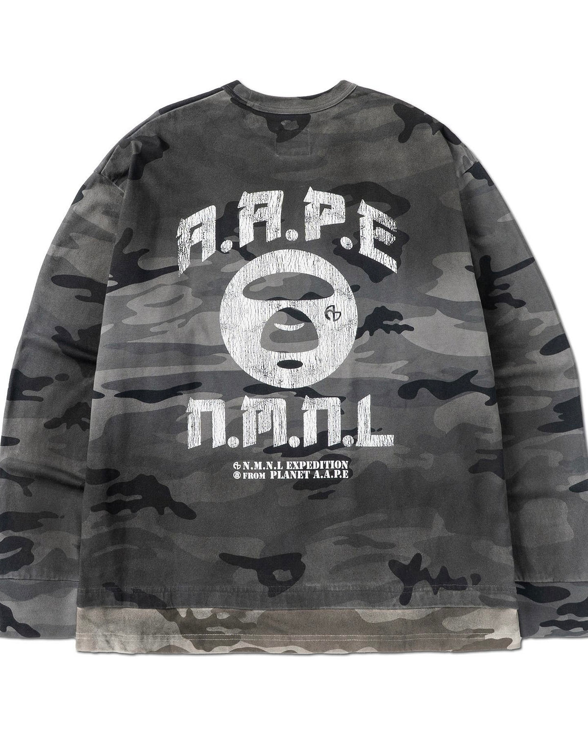 【NOMANUAL】AAPE X NMNL LAYERED LONG SLEEVE TEE