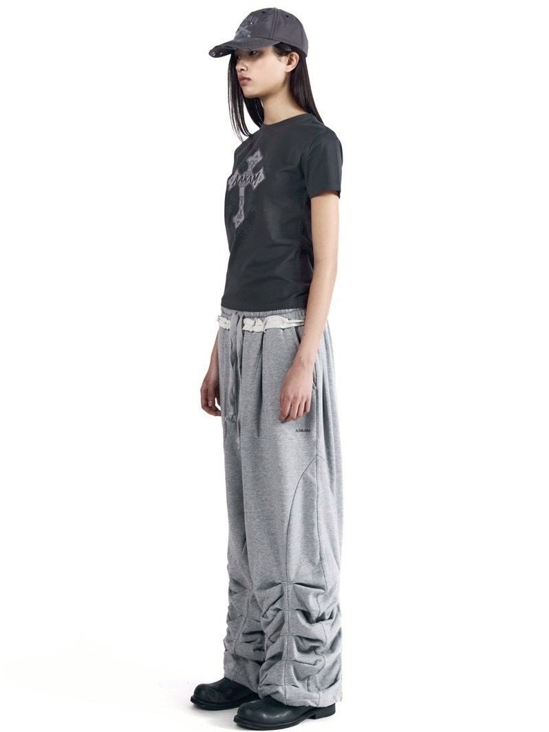 【AAKAM】Sediment Pin-Tuck Sweatpants