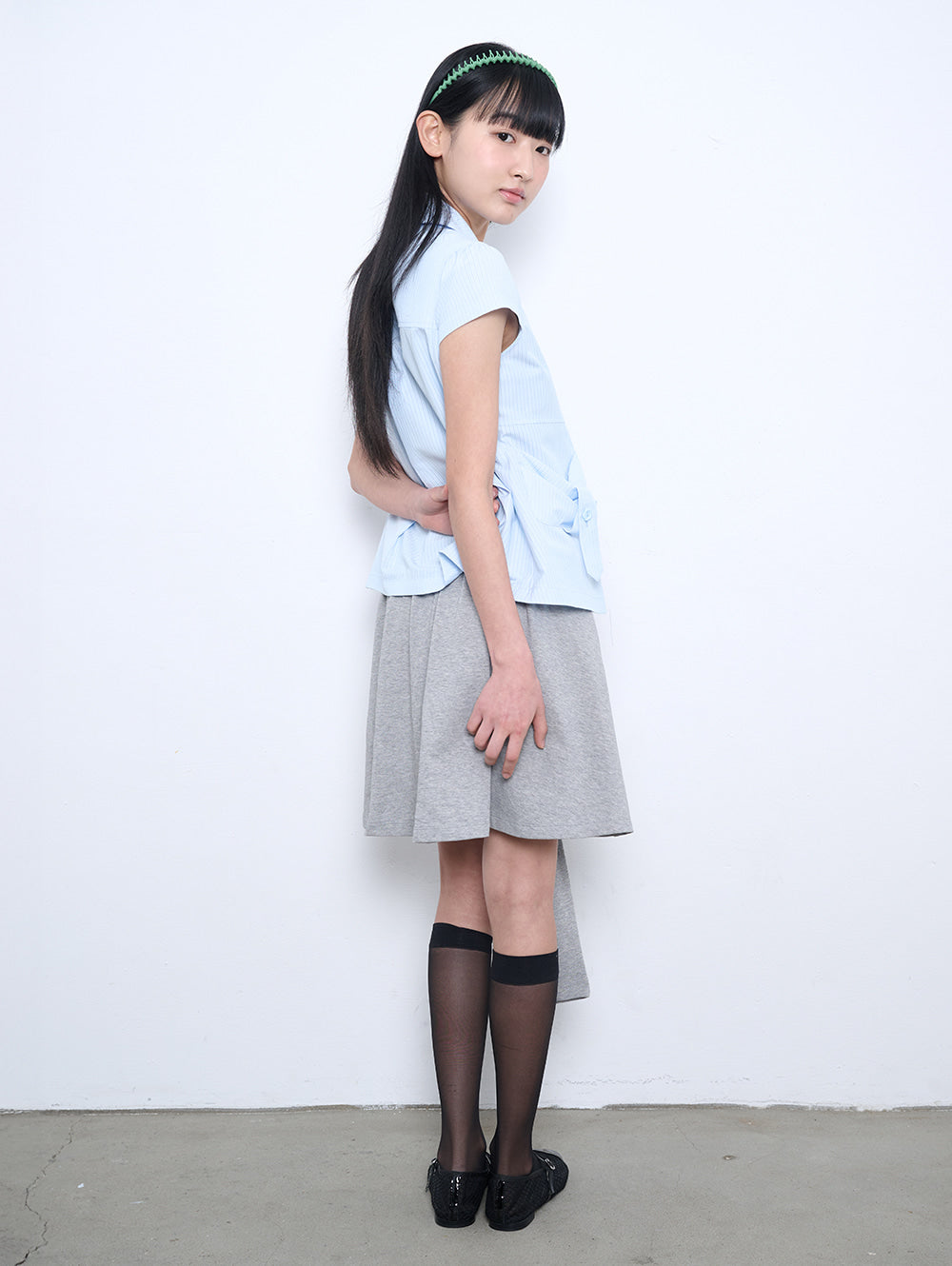 6/8 21:00発売【TUOMIO】ROUND COLLAR HALF JACKET