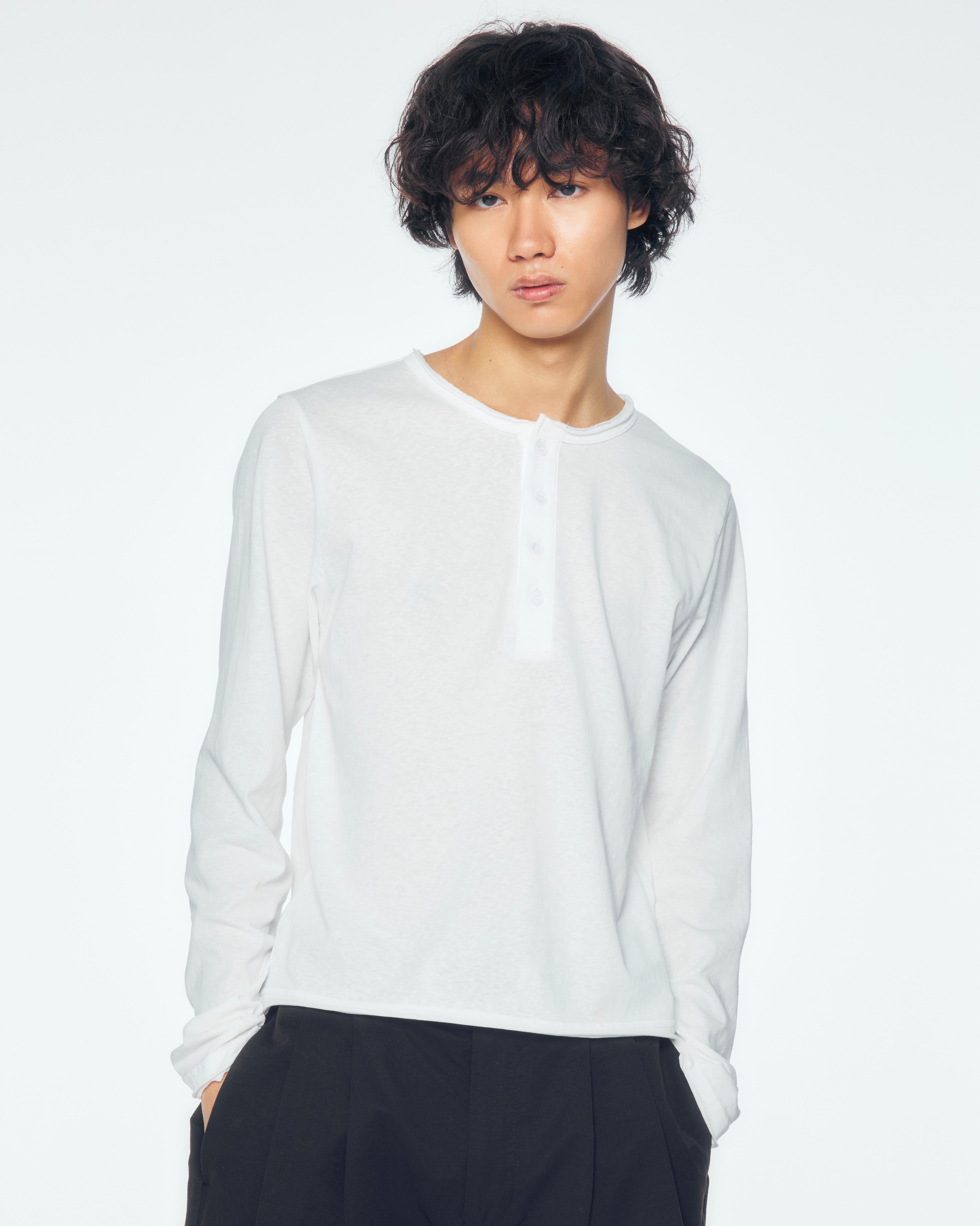 【CS】cut off henry neck tee