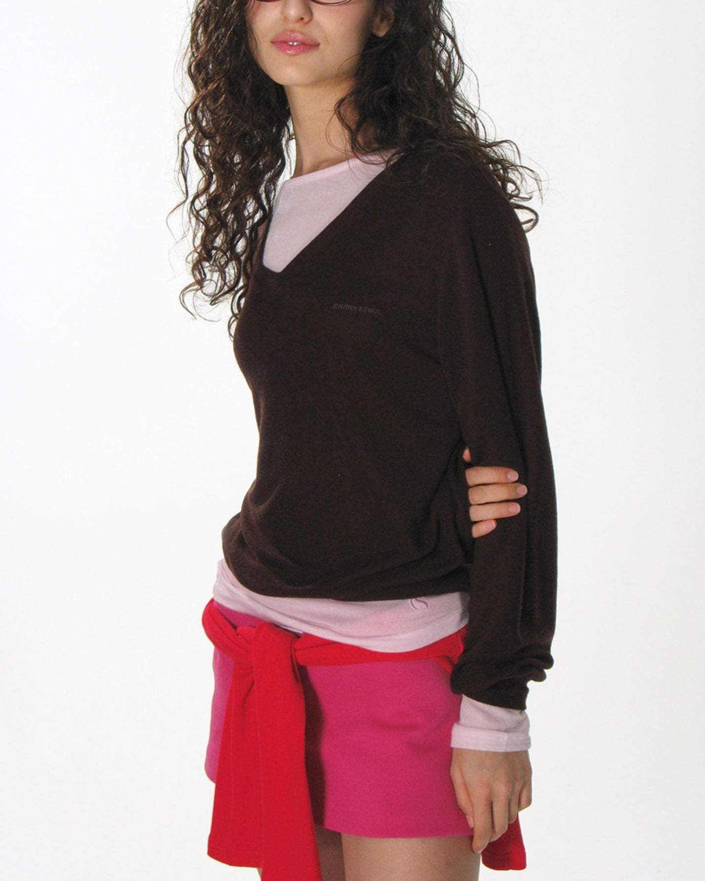 【CRANK】SOFT V-NECK KNIT