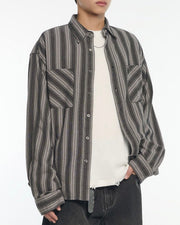 【NOMANUAL】M.L STRIPE SHIRT