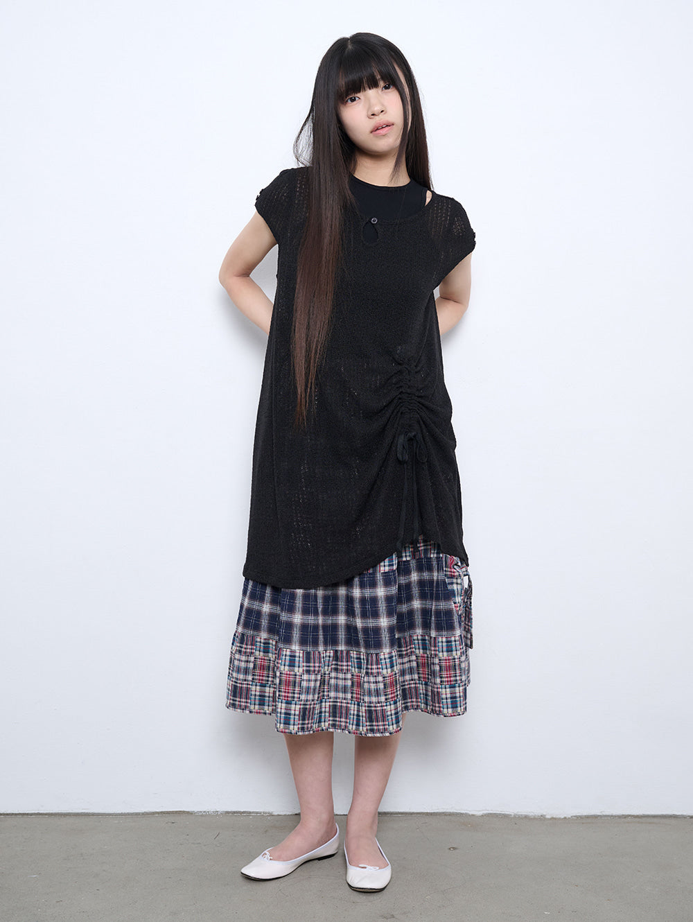 【TUOMIO】CROCHET MINI DRESS