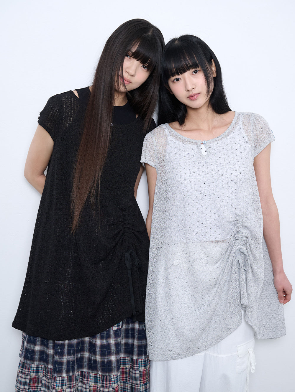 【TUOMIO】CROCHET MINI DRESS