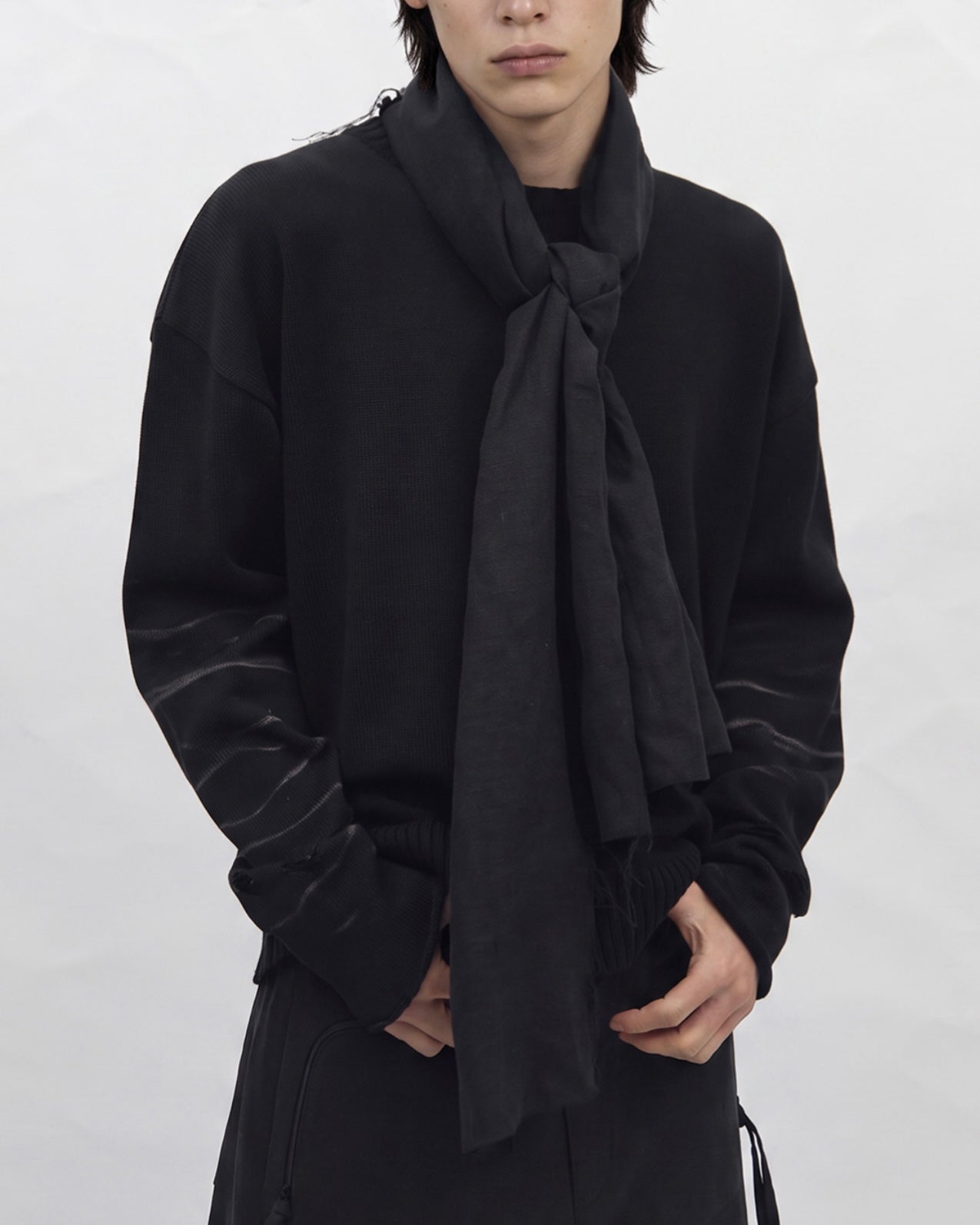 【BLR BLUER】Faded Vintage Knit Sweater