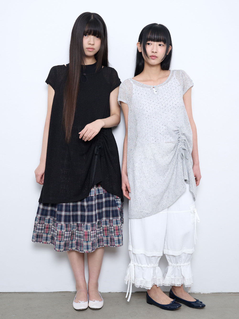 【TUOMIO】CROCHET MINI DRESS