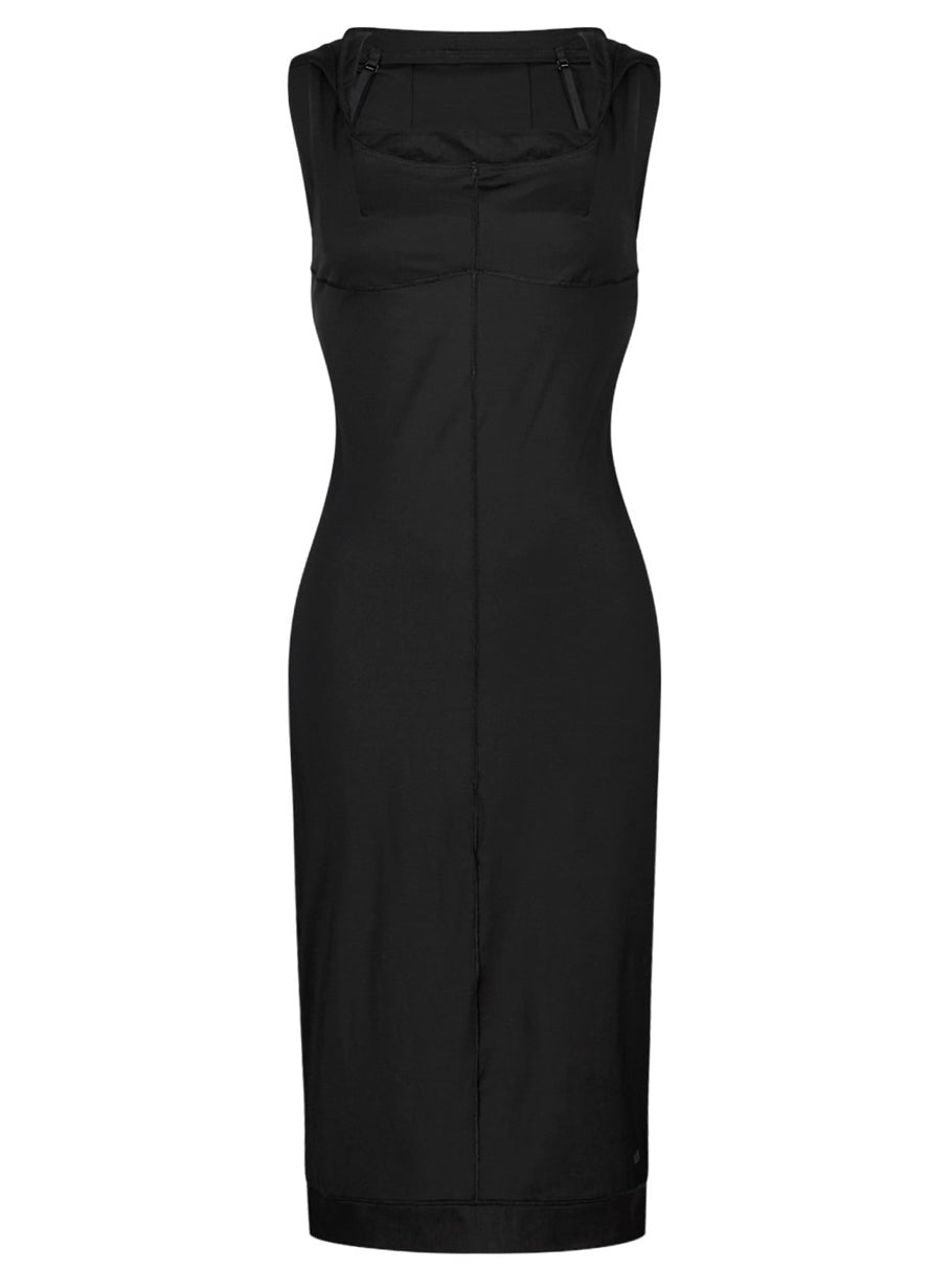 【OJOS】Flatseam Halter Midi Dress