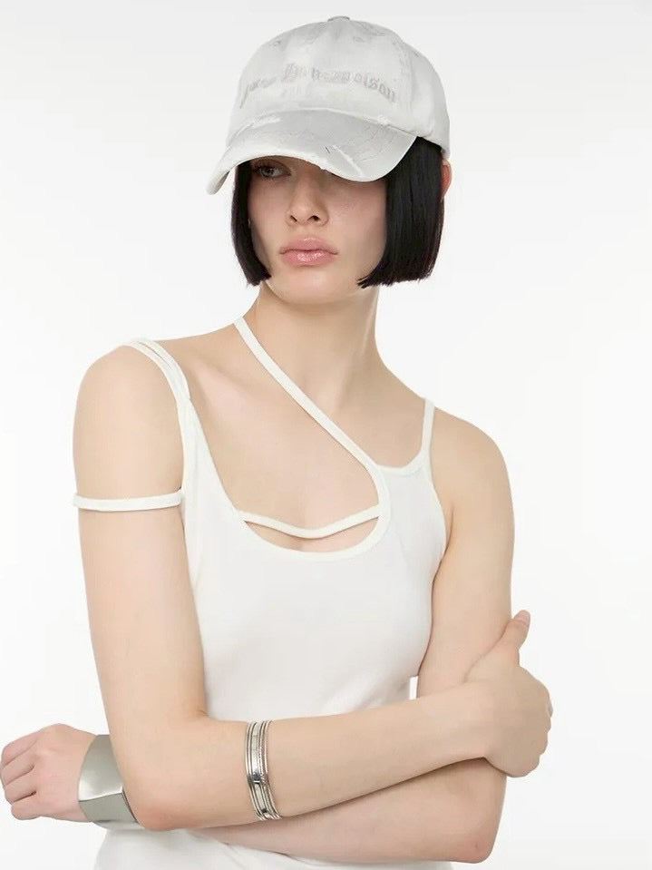 【ROCK CAKE】Slogan Washing Ball Cap