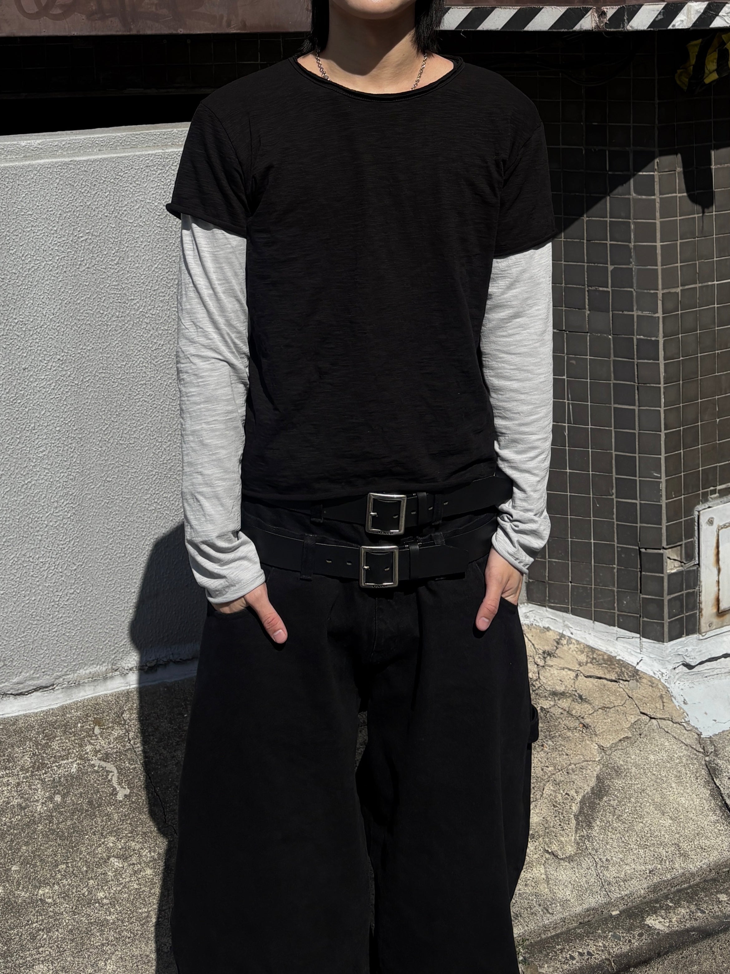 【youll】layered long sleeve tee (2color)