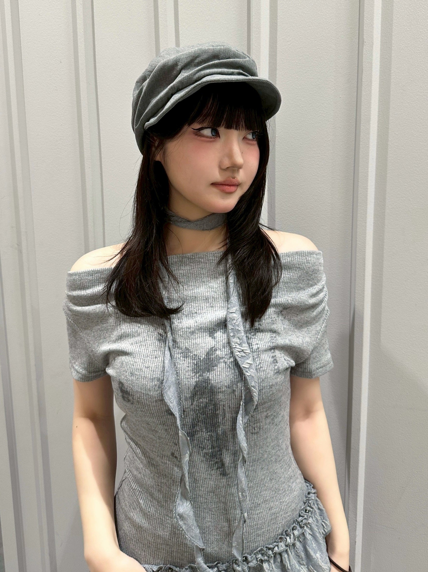 受注制【nmtc+】Rivet Shirring Casquette (2color)