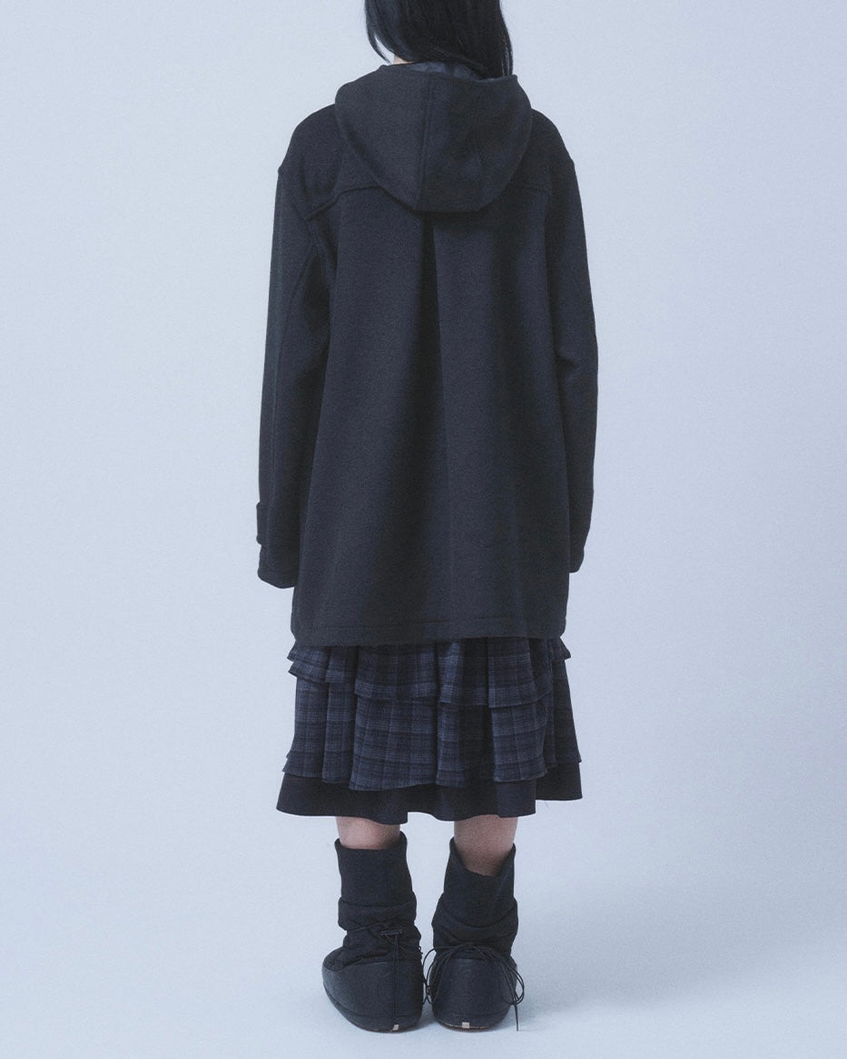 【TUOMIO】PLEATED TOGGLE WOOL COAT