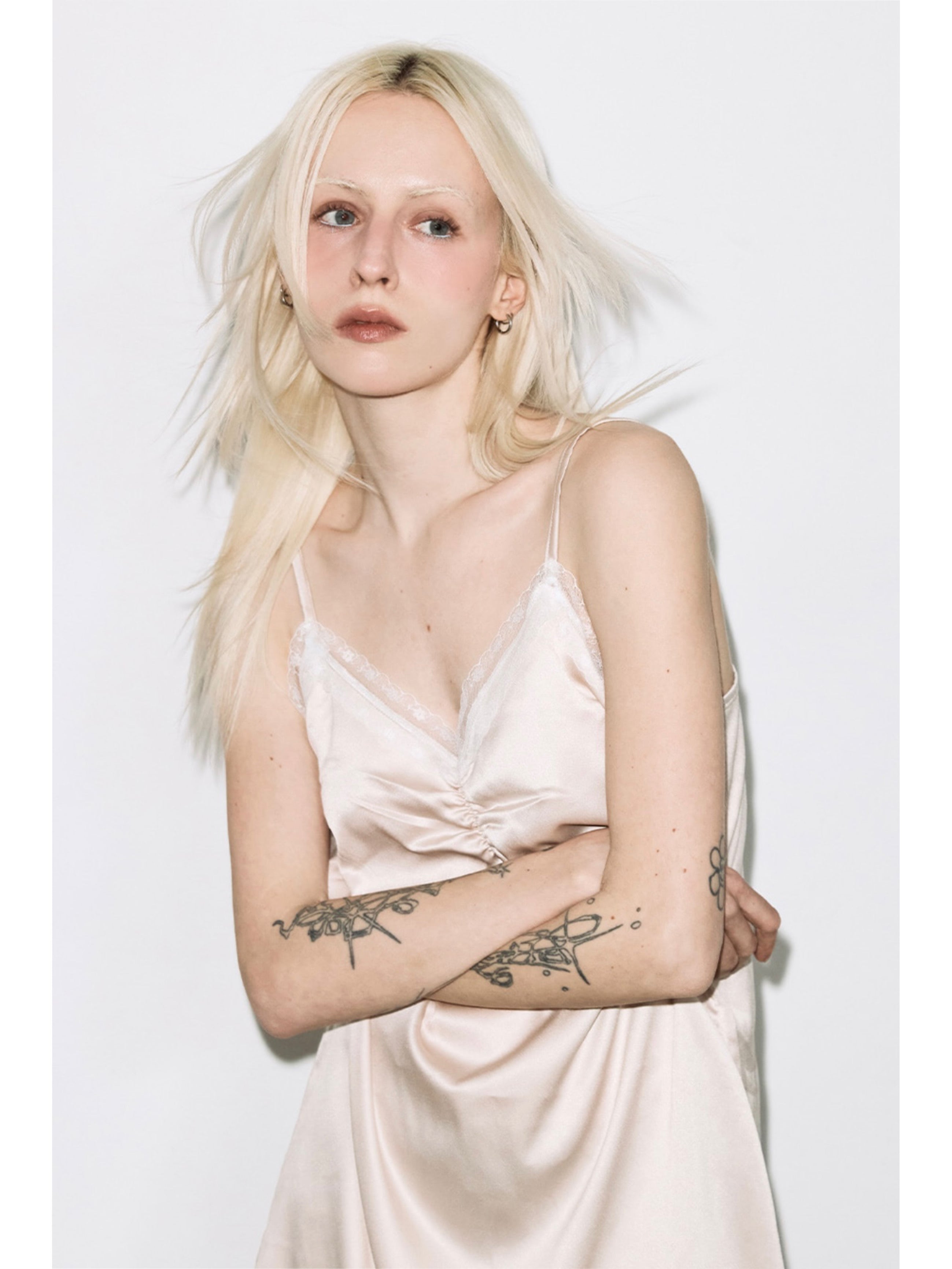 【FANCY CLUB】LACE SLIP DRESS