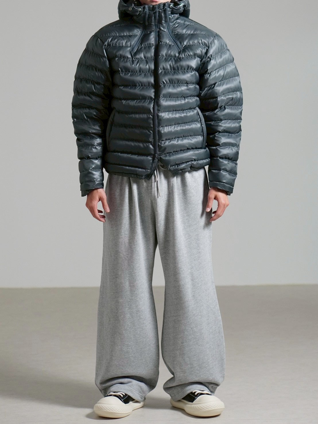 受注制【Chikashitsu +】5 zip puffer jacket / 【チカシツプラス】ファイブジップパファージャケット (4color)