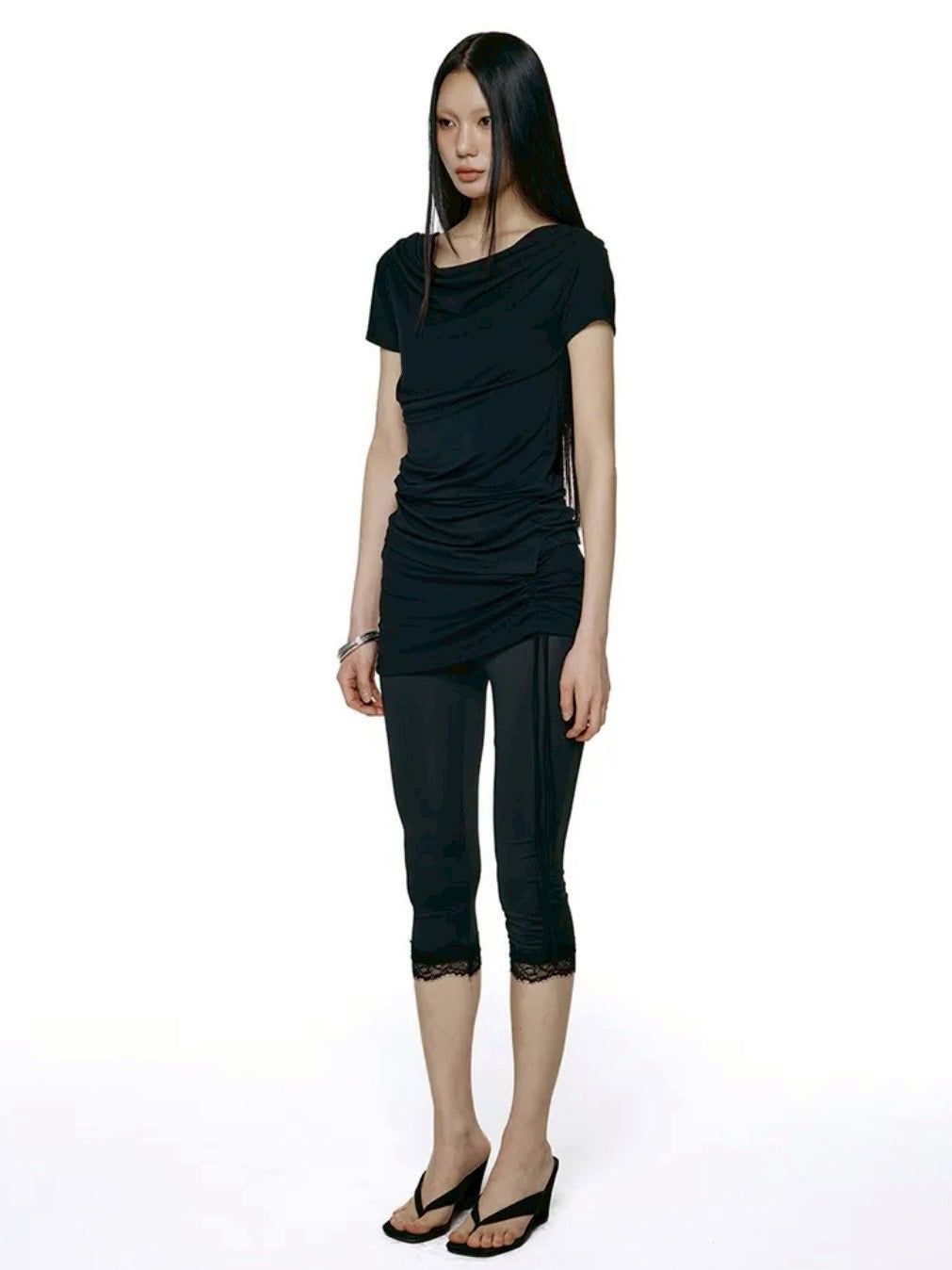 【ROCK CAKE】Drape Essential Top