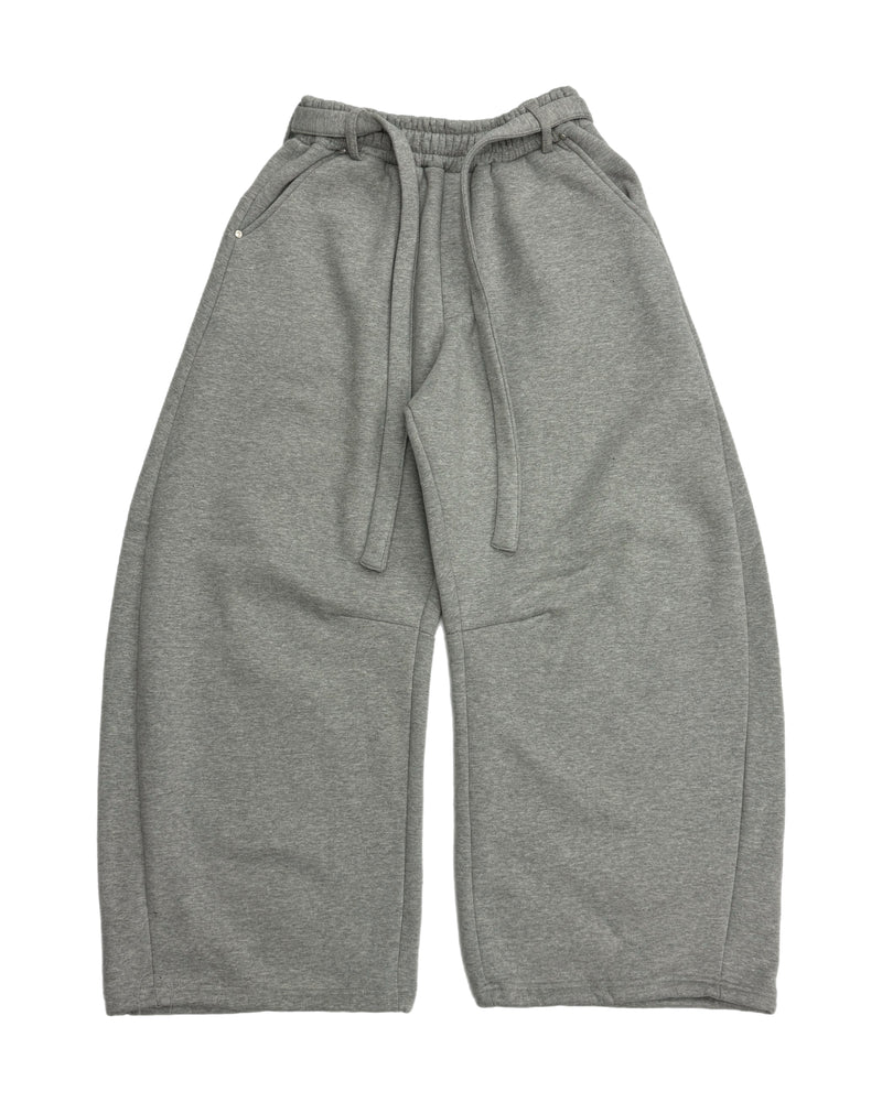 【Chikashitsu +】barrel leg heavy sweat pants (2color)