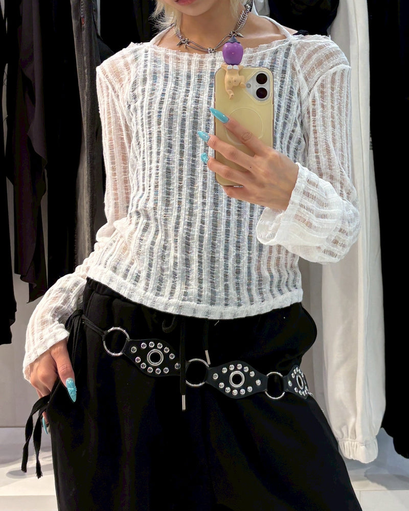 受注制【nmtc+】sheer summer knit (3color)