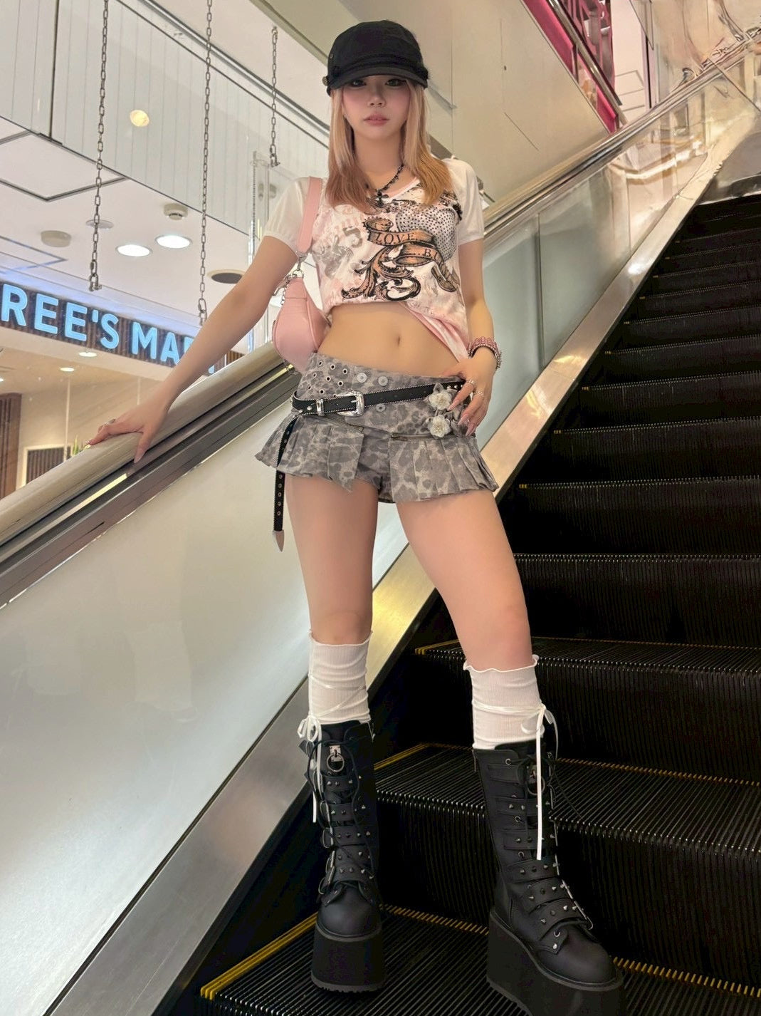 7/11 20:00発売　国際配送【BABY09】y2k pink chain belt bag