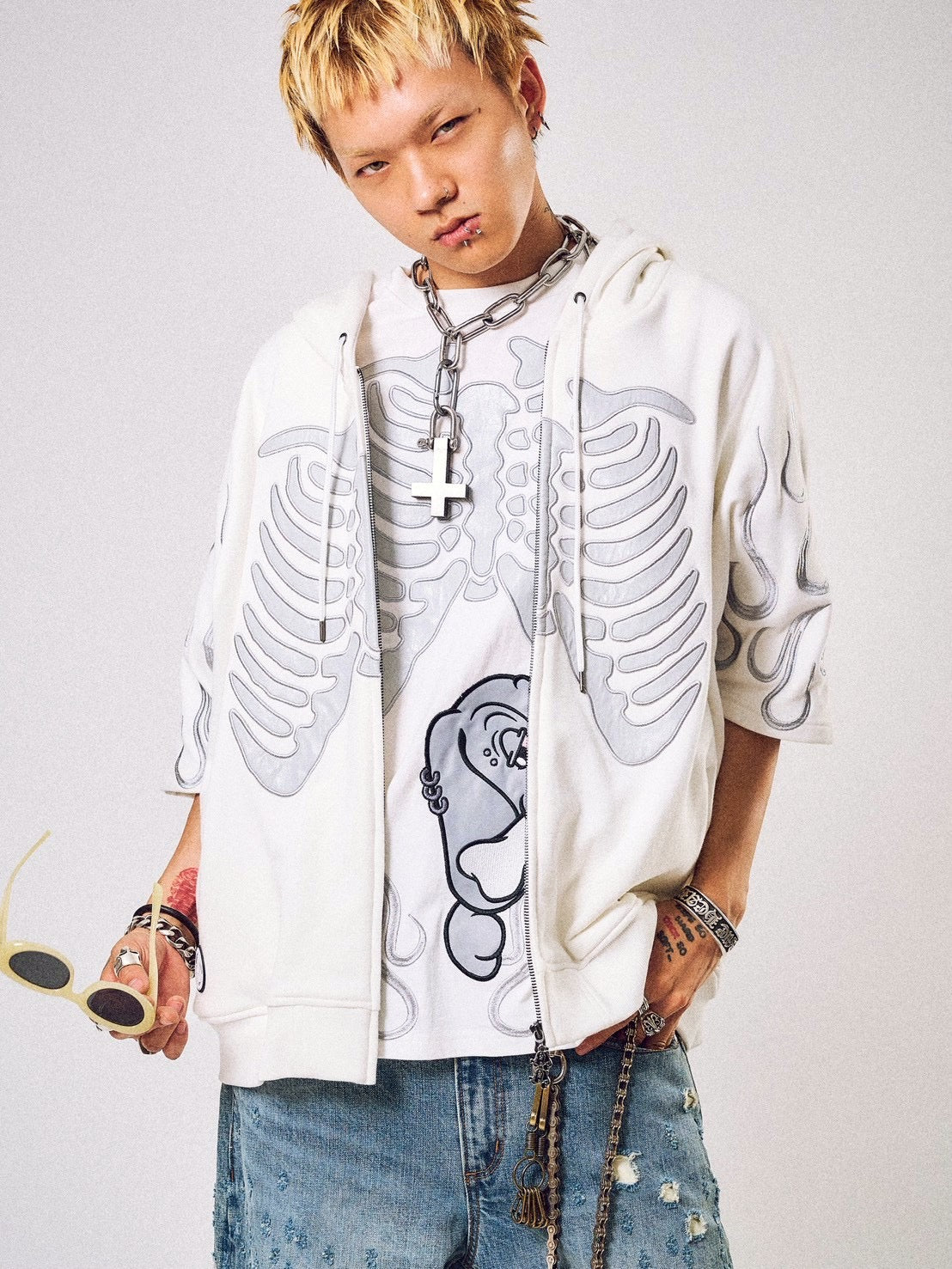 【GALFY】骨が見えしTシャツ