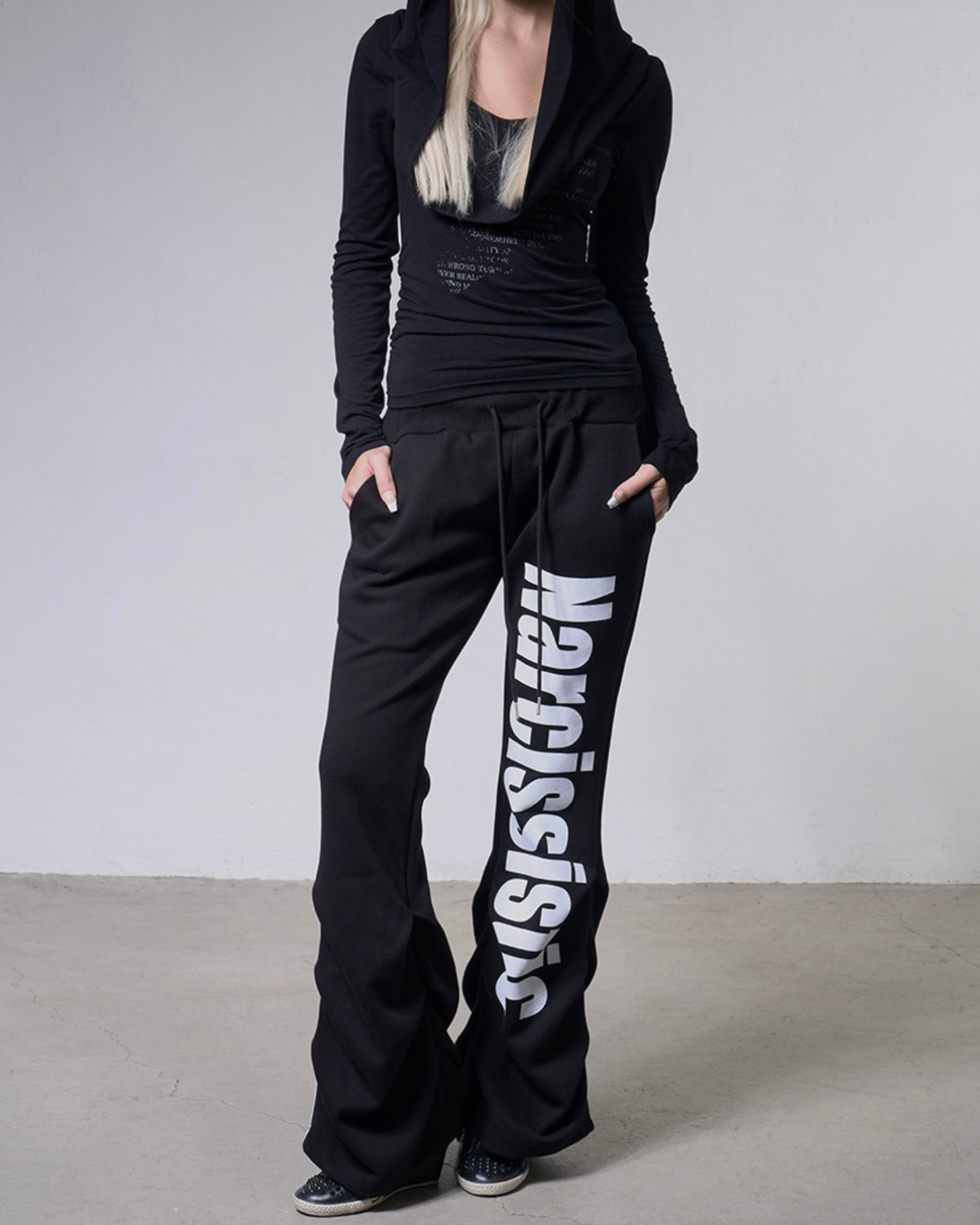 【FANCY CLUB】NARCISSISTIC PINTUCK SWEATPANTS