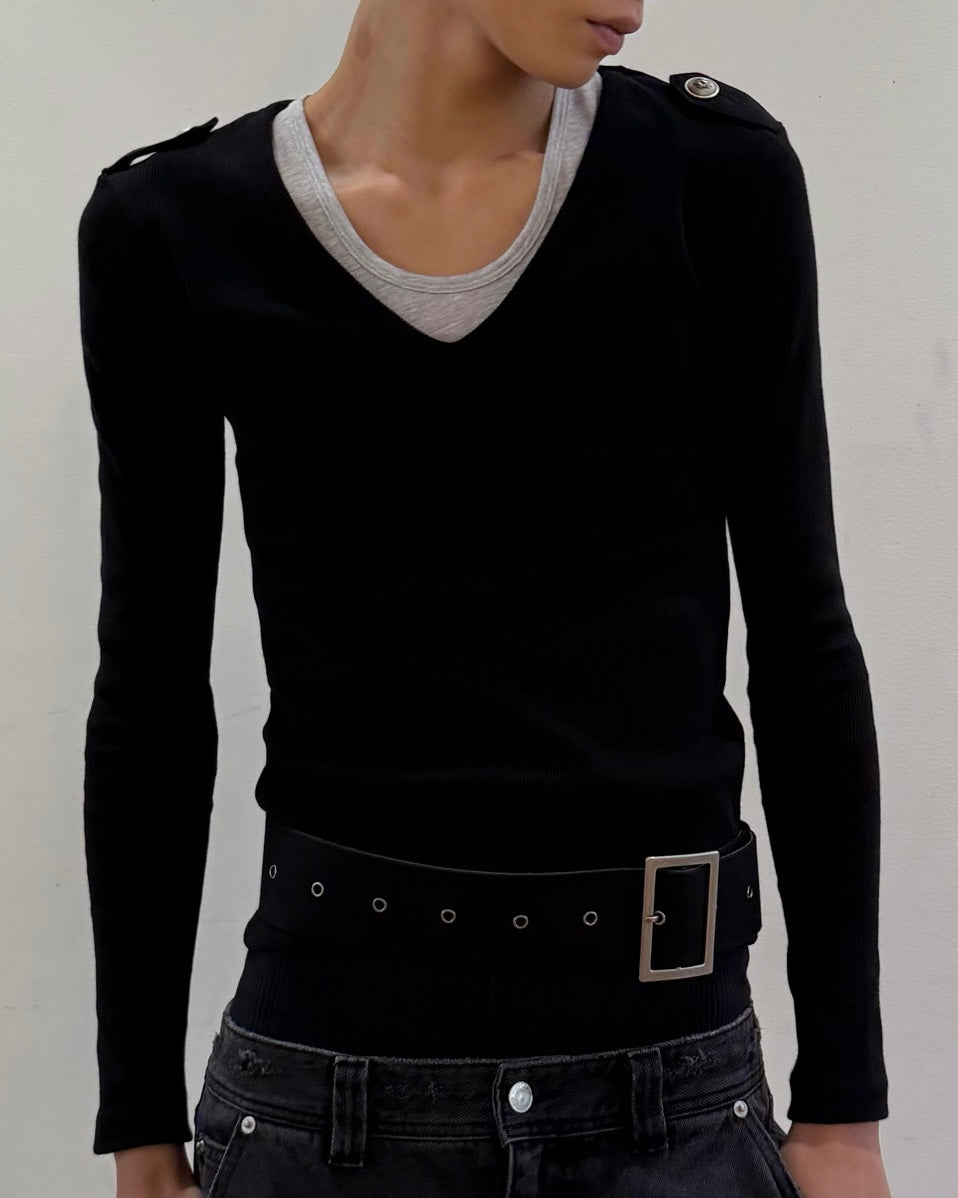 【LECYTO】Stray V-Neck Set