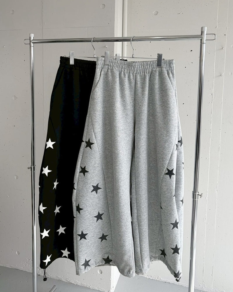 国際配送【LUV CODE】star wide sweat pants