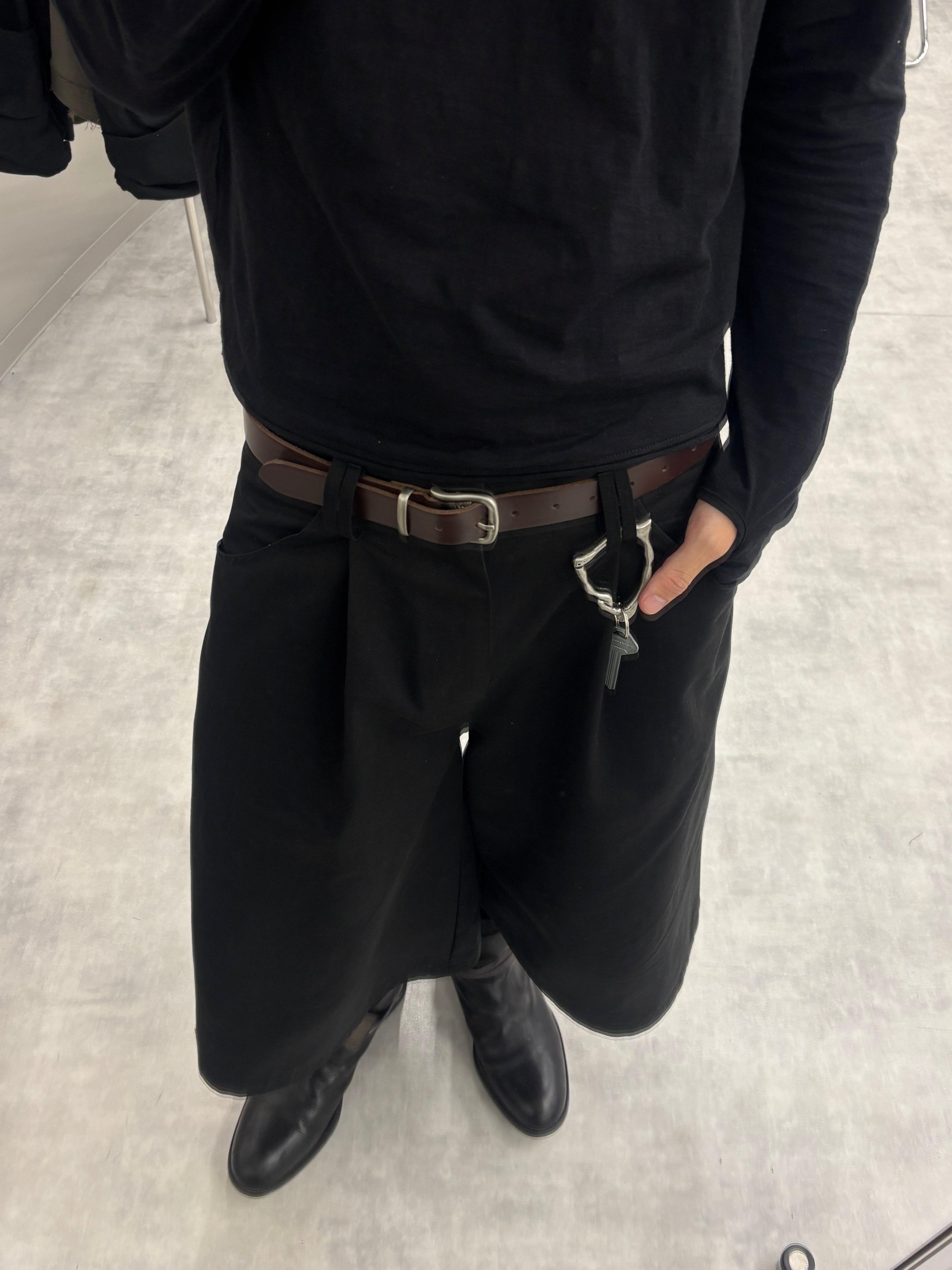 受注制【youll】basic leather belt (2color)