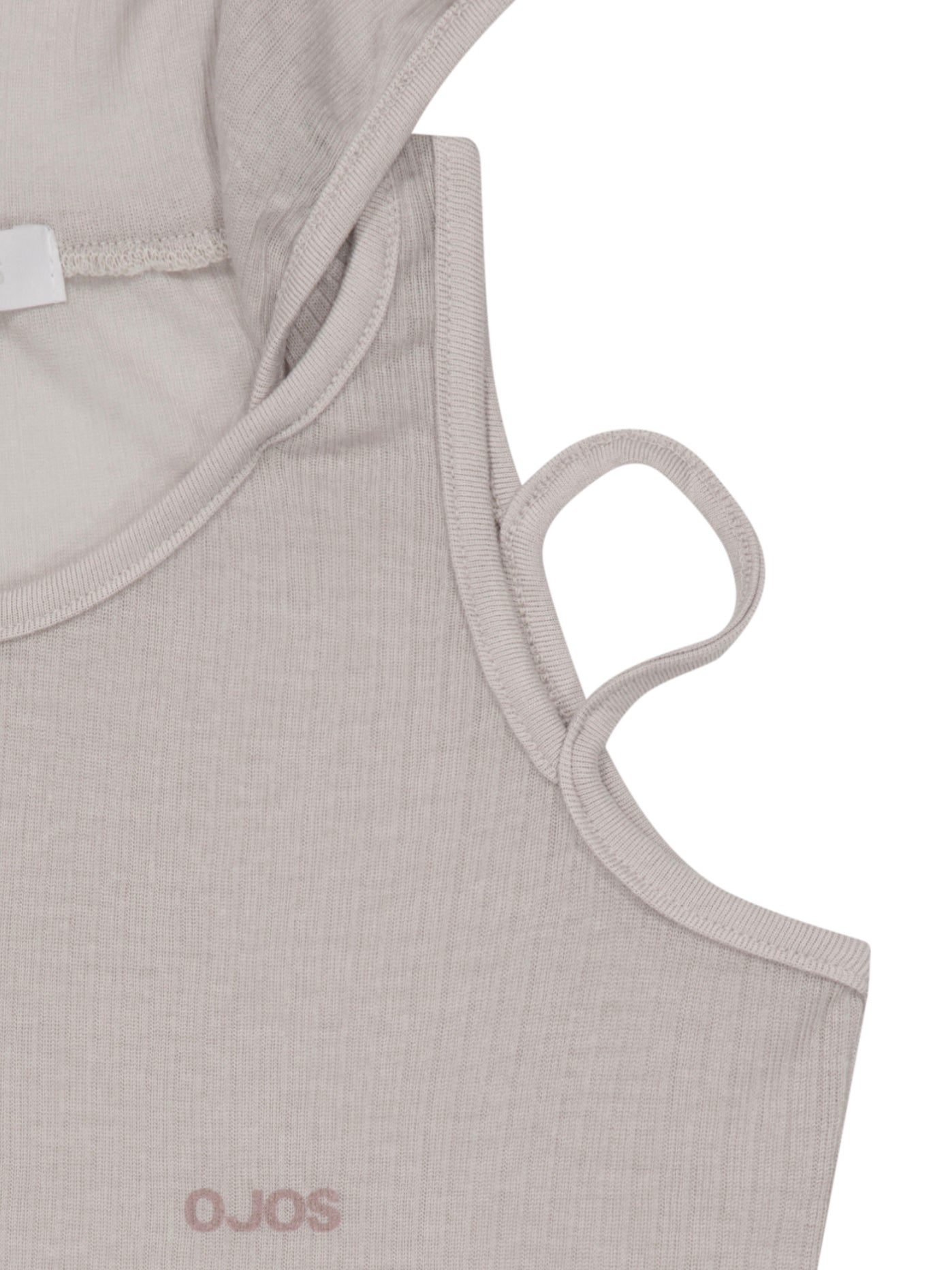 【OJOS】Rib Hood Sleeveless