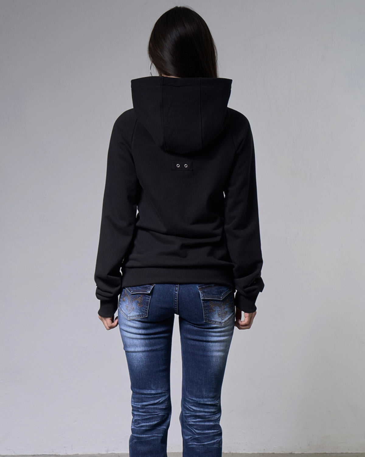 【FANCY CLUB】LAYER BUCKLE HOODED ZIP-UP