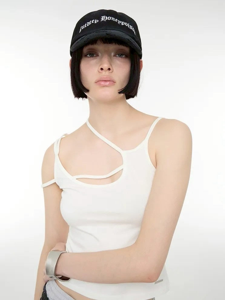 【ROCK CAKE】Slogan Washing Ball Cap