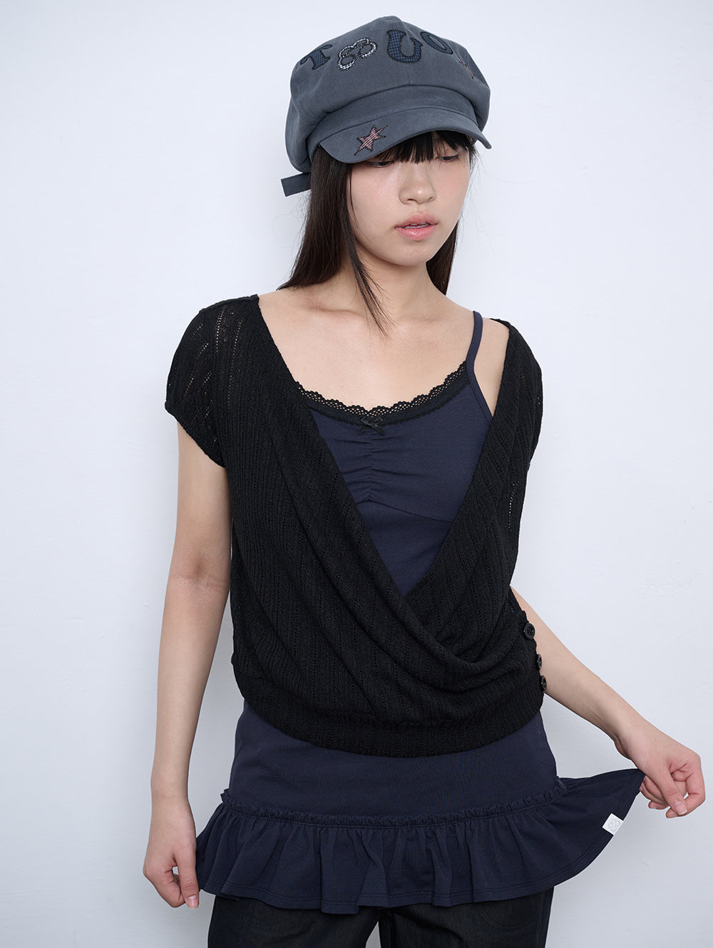 【TUOMIO】LIGHT LAYERED BOLERO