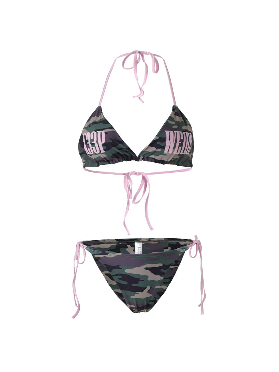 【CRANK】KEEP WEIRD CAMO BIKINI SET