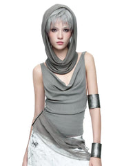 【EYE OF THE STORM】ASHEN HOOD TANK TOP