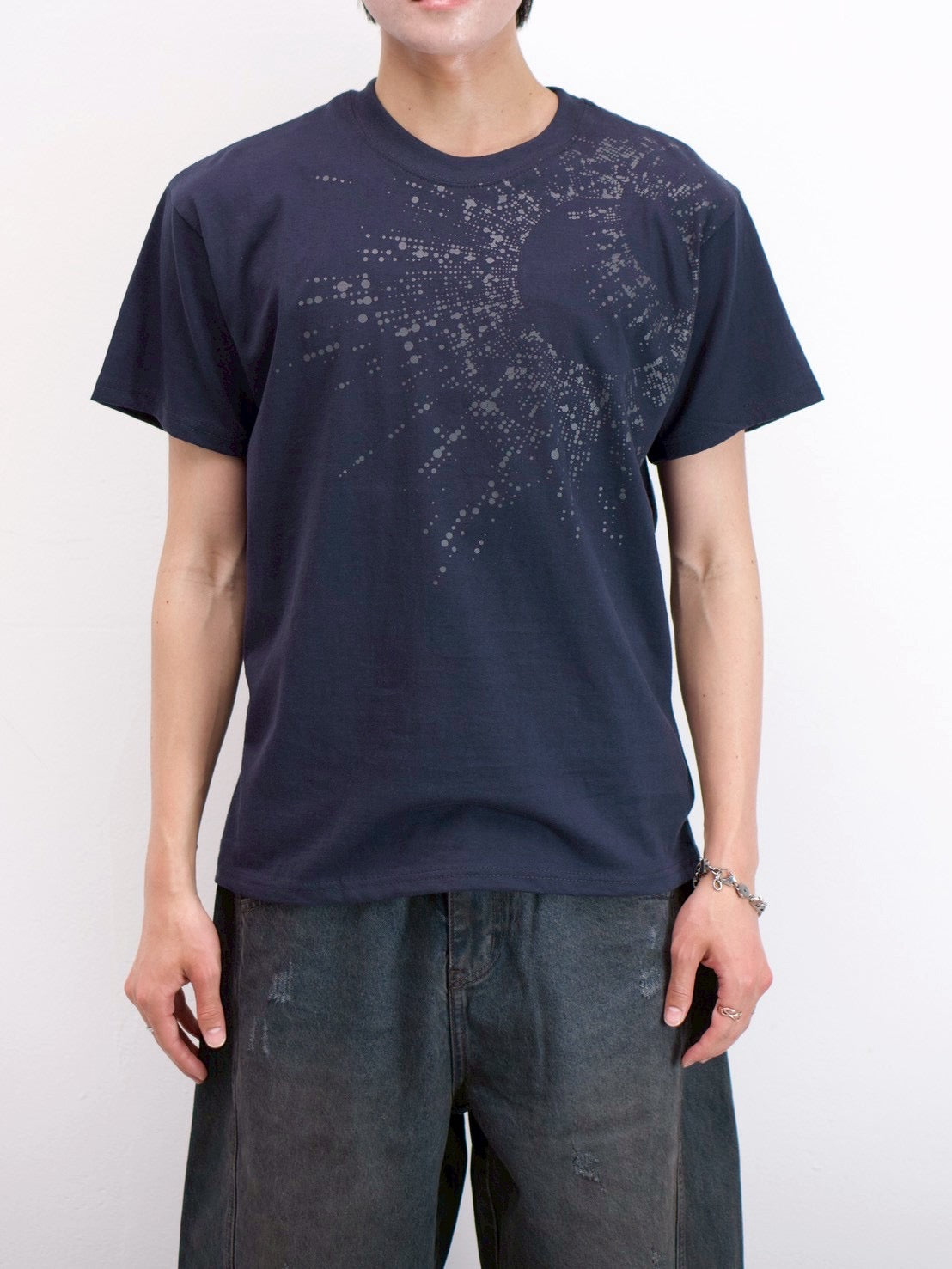 受注制【Chikashitsu +】sunshine printing crop tee (4color)