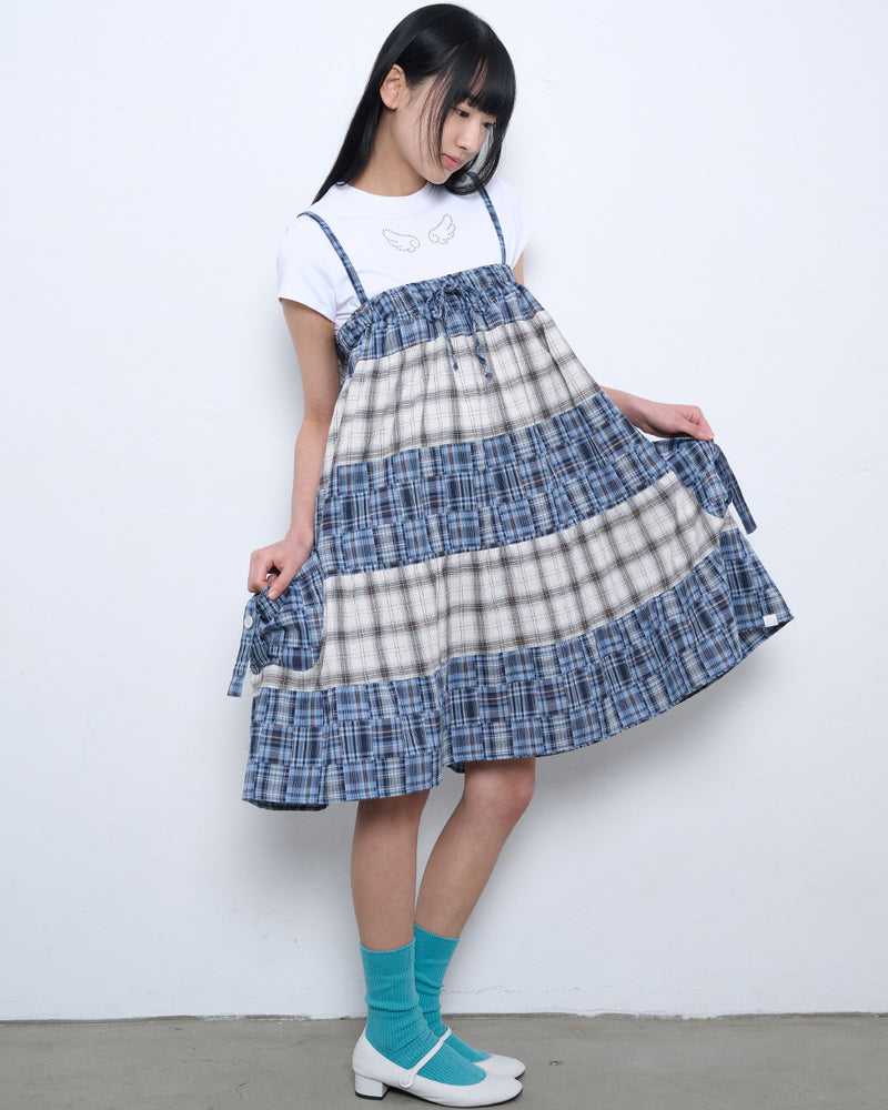 【TUOMIO】2-WAY PATCHWORK SKIRT