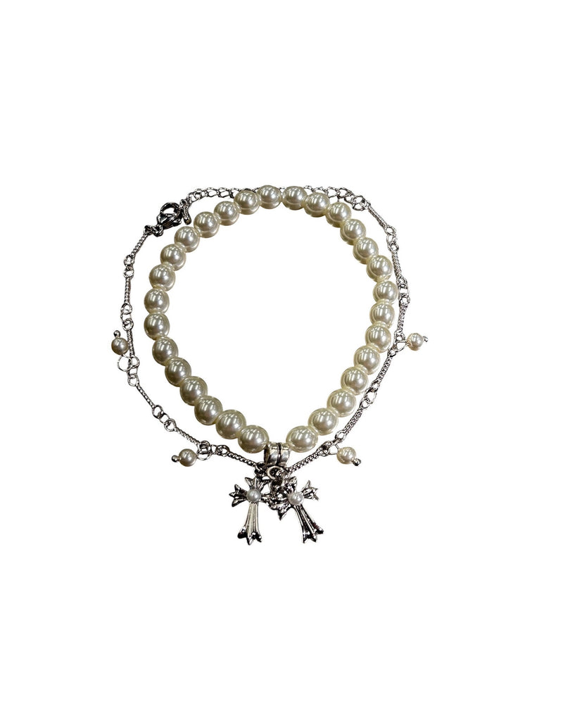 受注制【nmtc+】cross bracelet (2color)