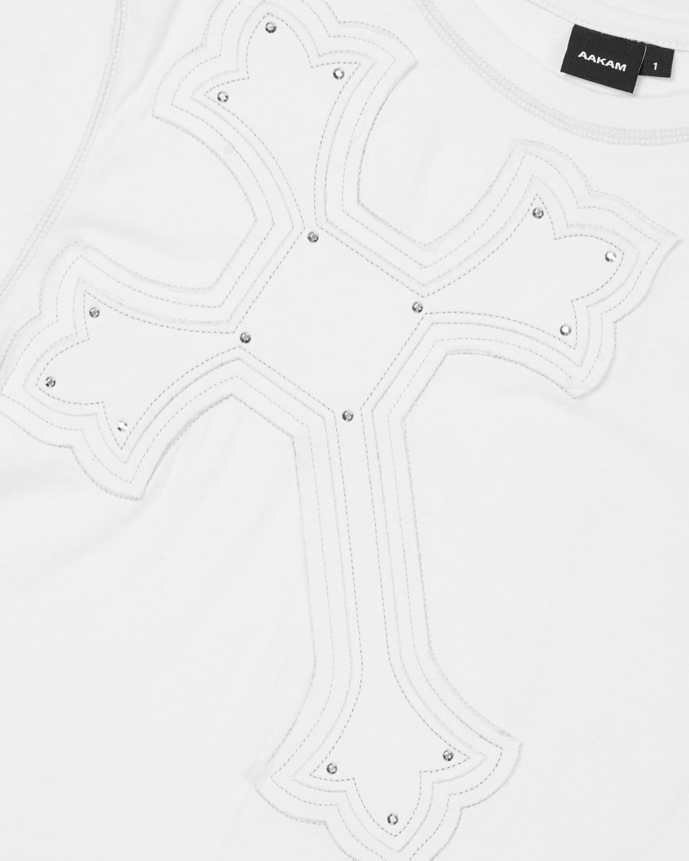 【AAKAM】Big Patch CROS2 Half Top