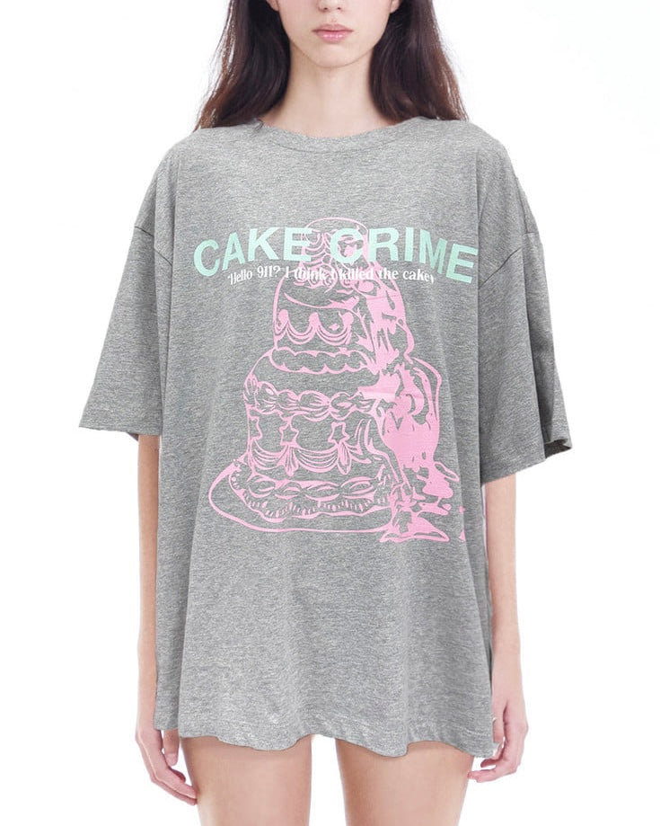 【SELES HOUSE】Cake Crime Oversized Tee