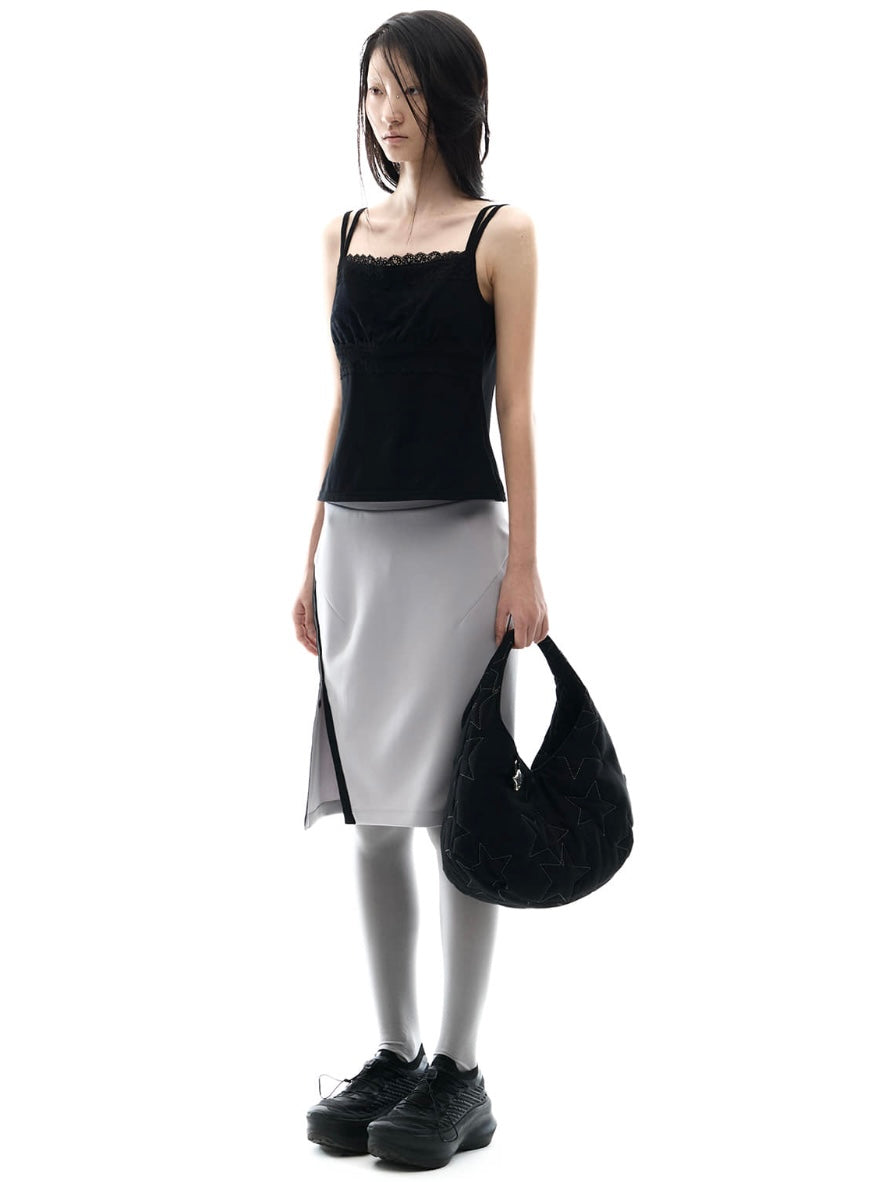 【OJOS】Double Strap Lace Sleevless