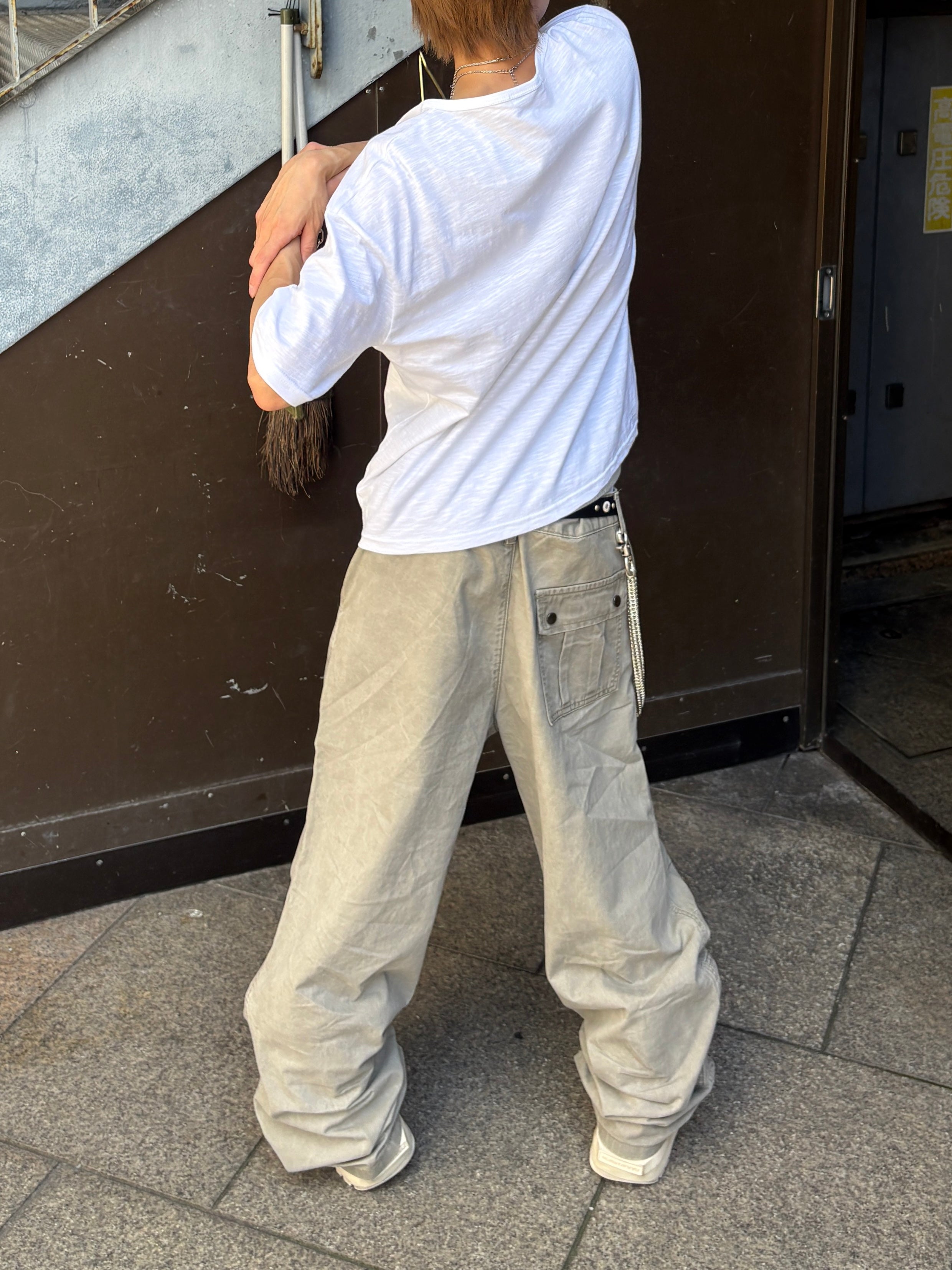 受注制【youll】Semi wide cotton pants (2color)