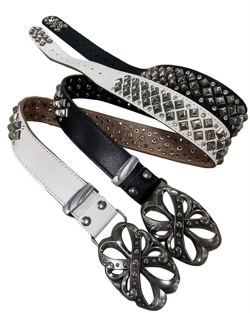 【DND4DES】Studded Plate Buckle Belt