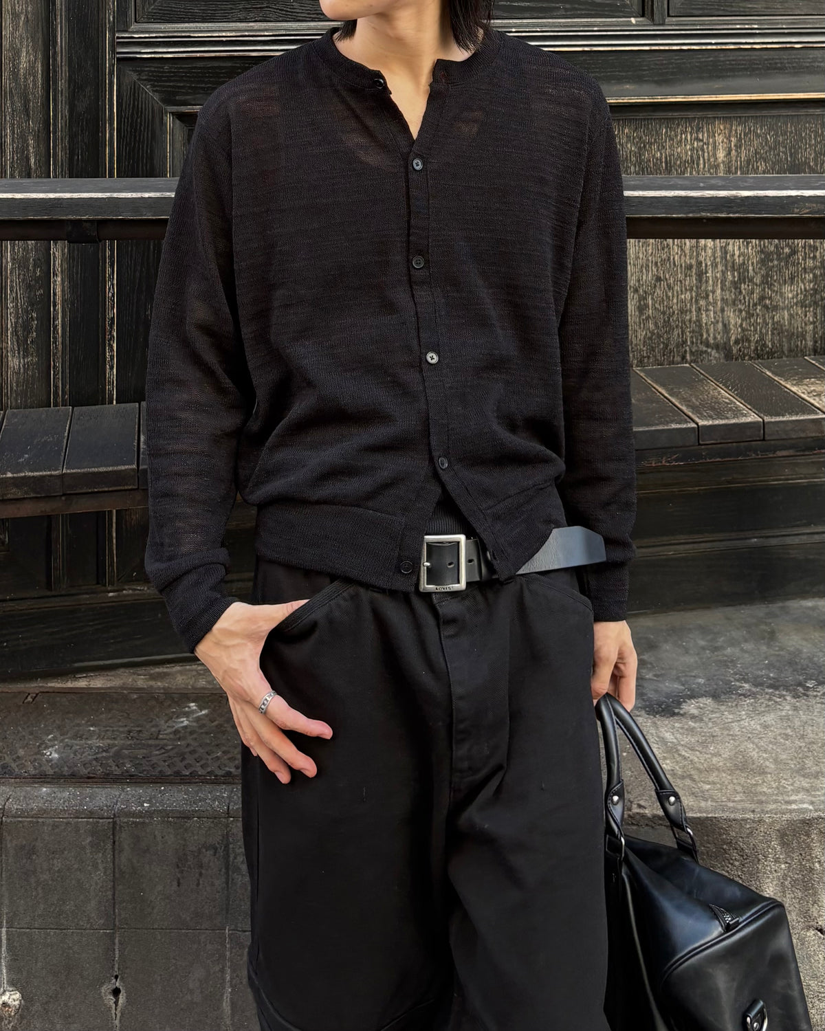 受注制【youll】basic crop cardigan (2color)