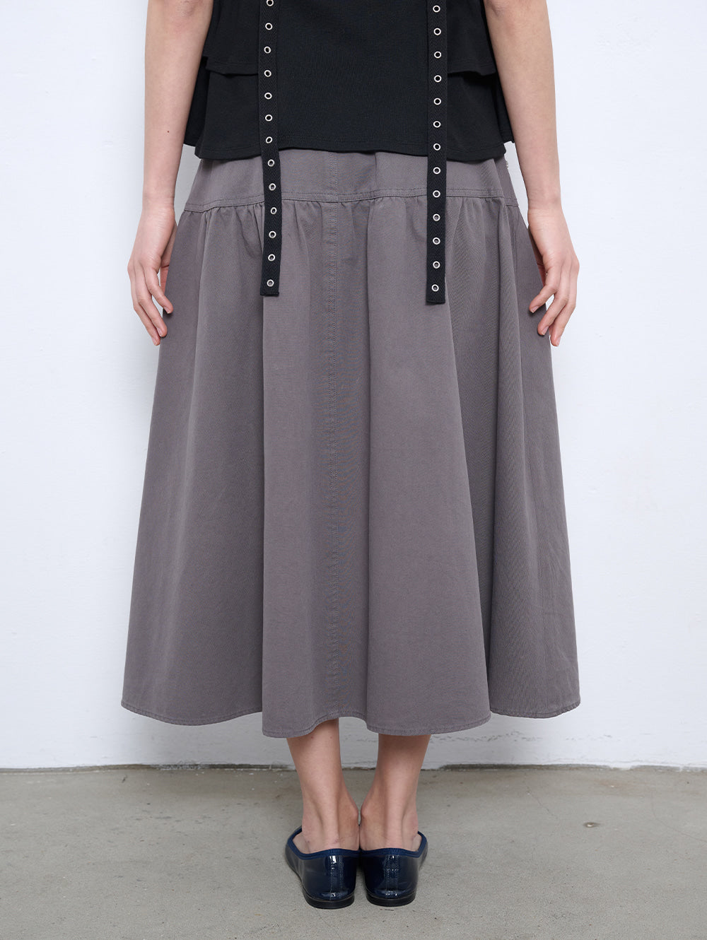 6/8 21:00発売【TUOMIO】WASHED BELT BAG SKIRT
