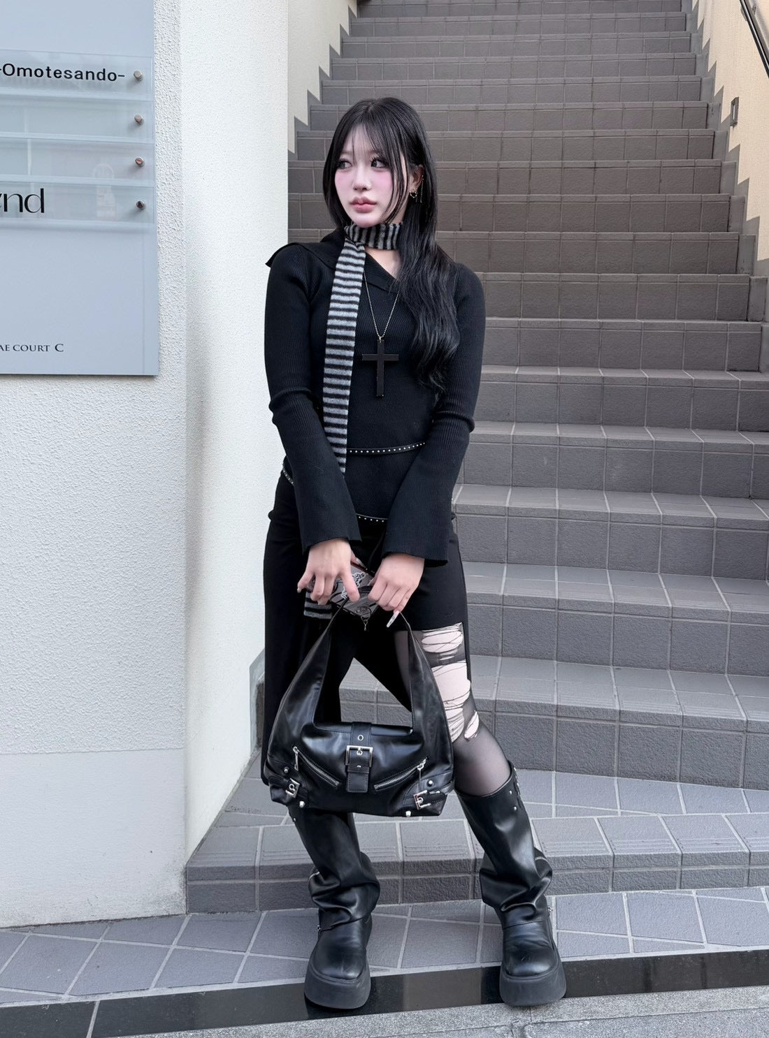 3/1 20:00発売 受注制【nmtc +】diagonal button knit / 【エヌエムティーシープラス】ダイアゴナルボタンニット (2color)